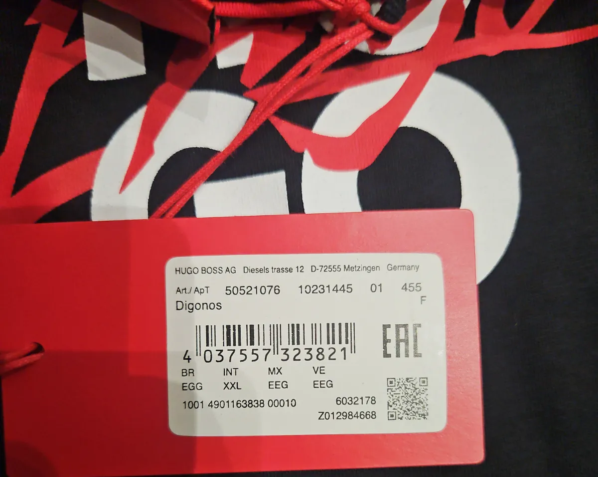 T-shirt HUGO BOSS Dlogotee Noir / Marine - Neuf avec étiquette – Hugo Boss – taille XXL 4