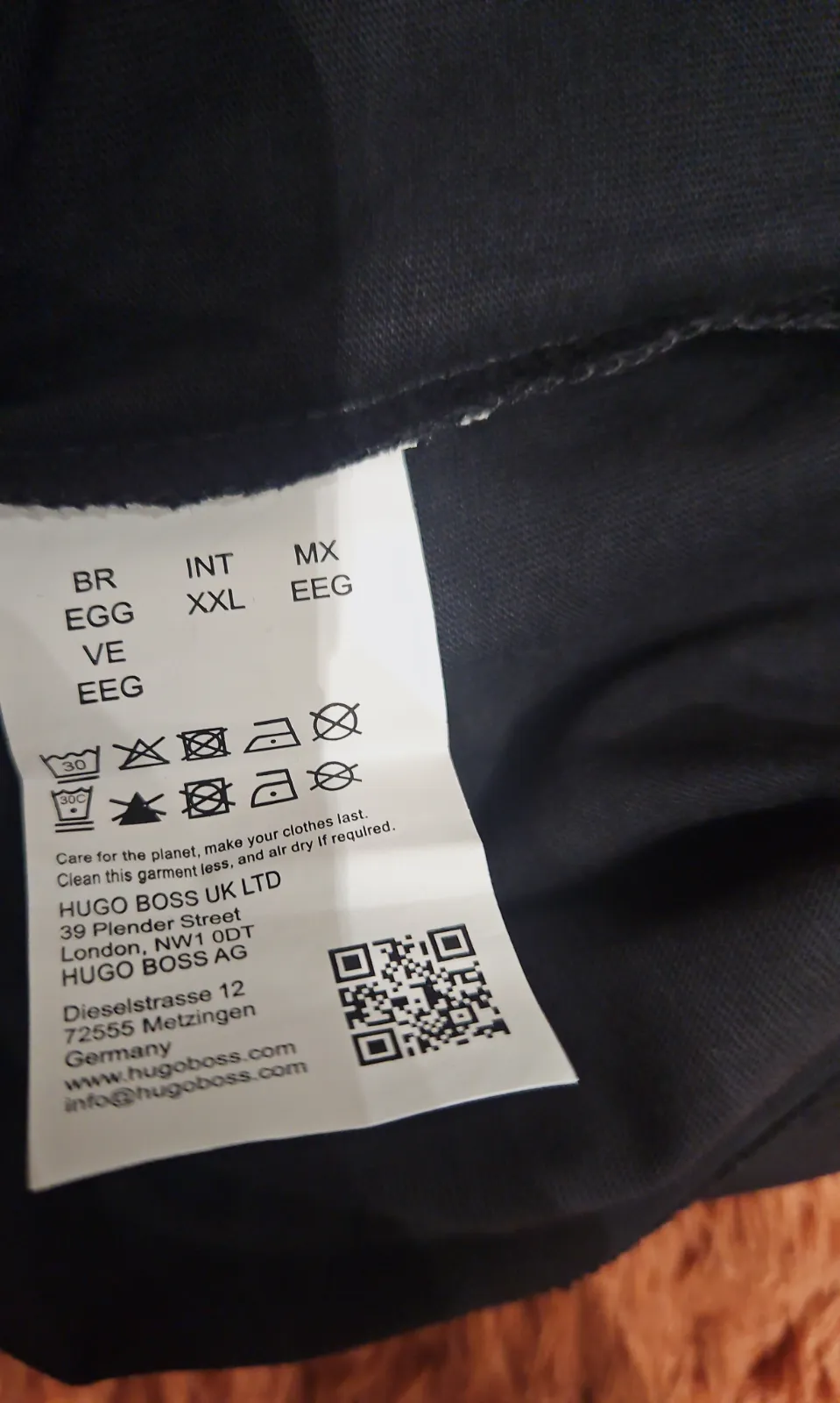 T-shirt HUGO BOSS Dlogotee Noir / Marine - Neuf avec étiquette – Hugo Boss – taille XXL 5