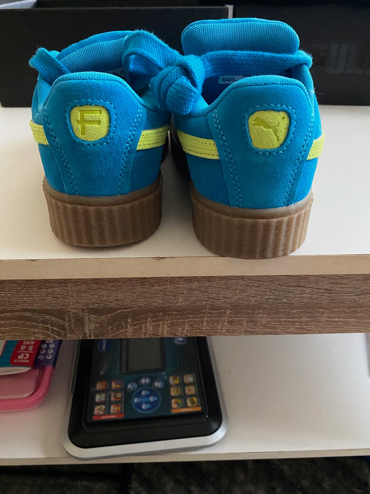 Baskets Puma x Fenty Creeper bleues et jaunes – Puma – taille EU 35 3
