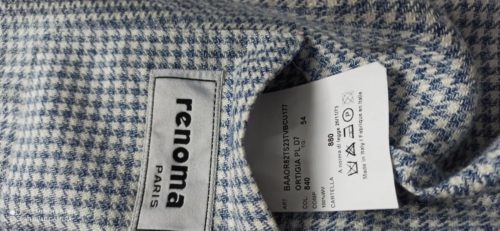 Costume Renoma Paris "Soft Luxury" - Fabriqué en Italie – COSTUME 7
