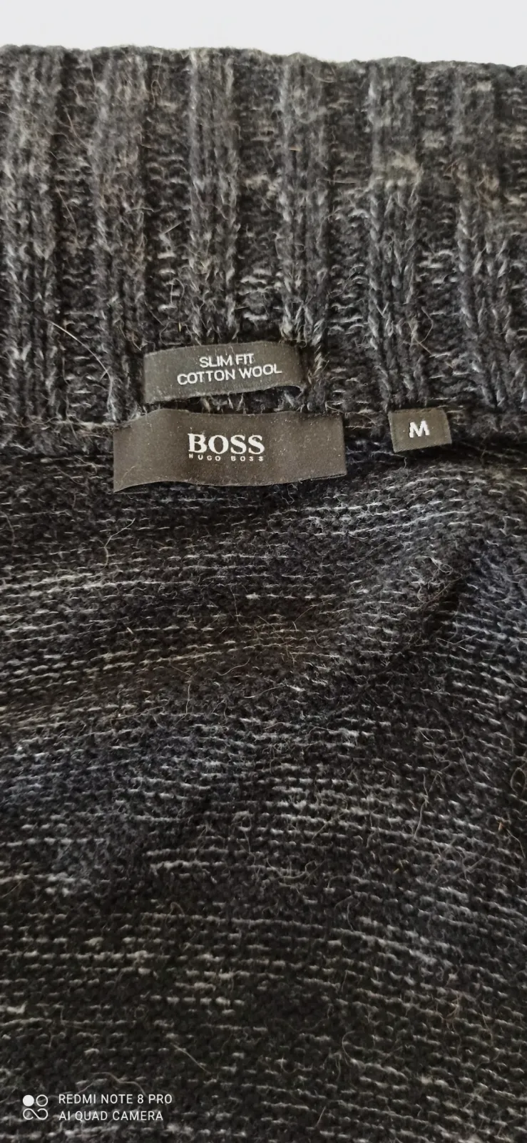 Gilet / Cardigan homme Hugo Boss en laine et coton — Taille M (Slim Fit) – Hugo Boss – taille Taille unique 8