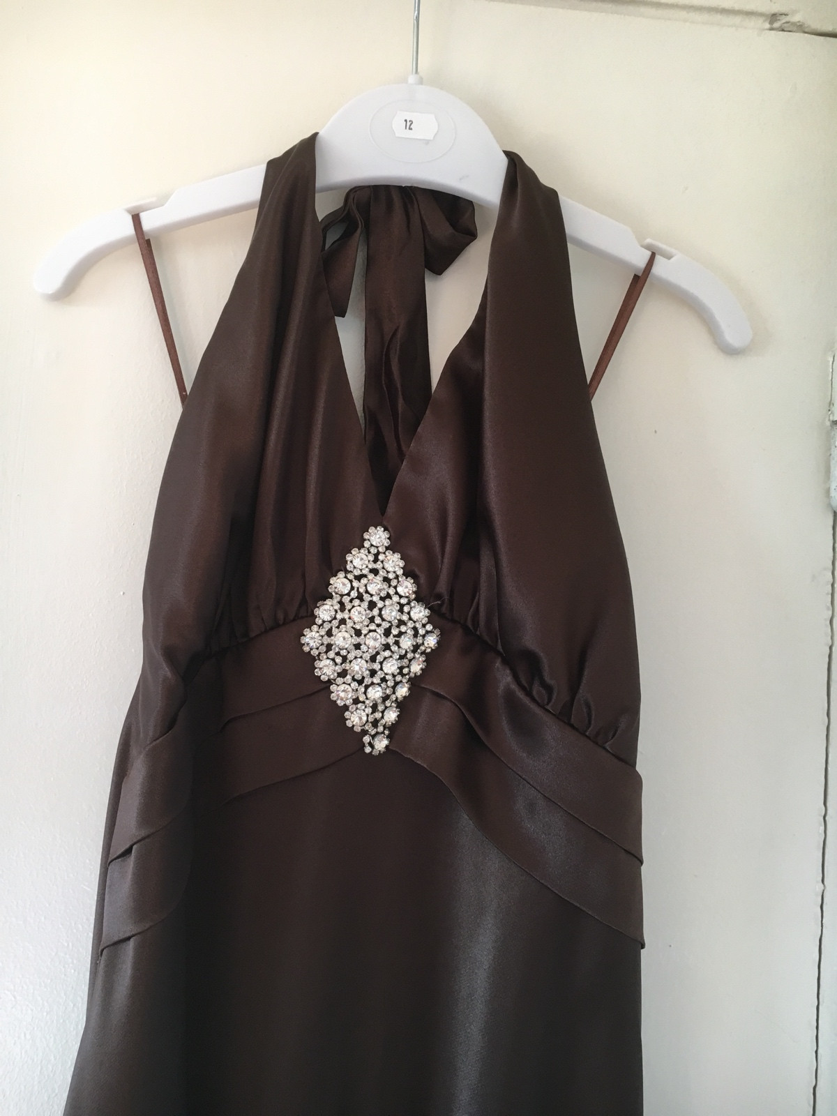 Robe de soirée marron