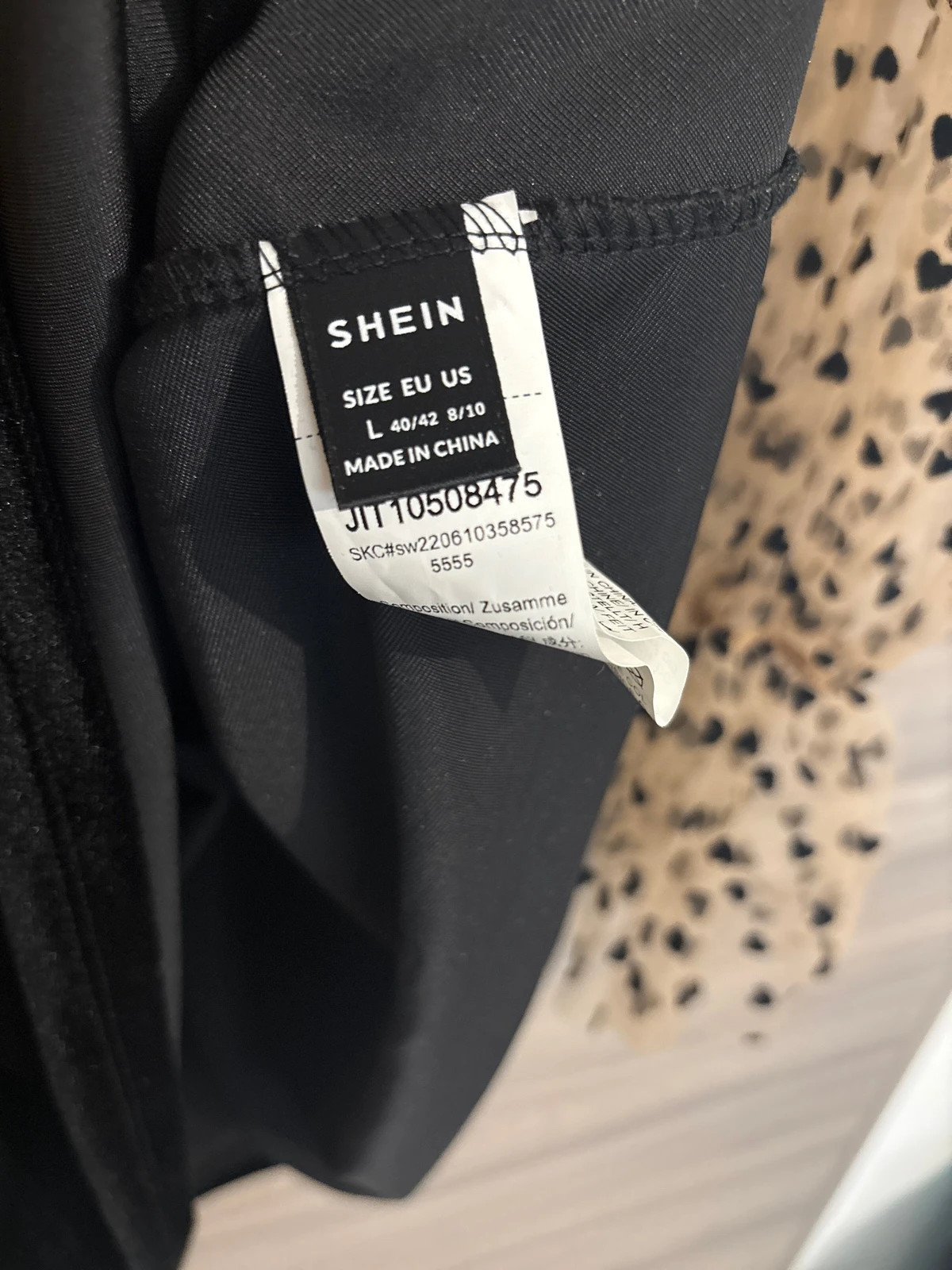 Robe velour – Shein – taille L / 40 / 12 2