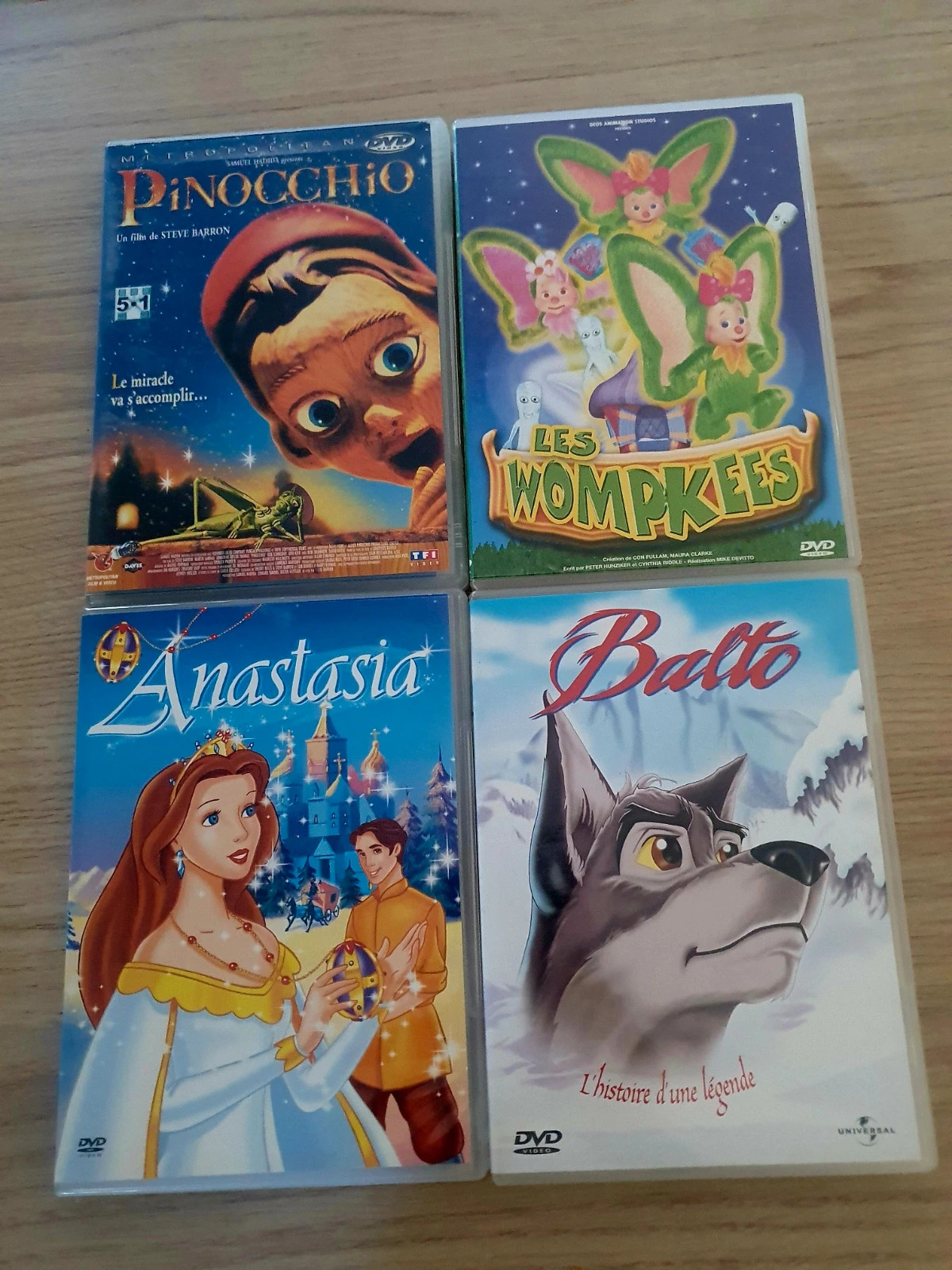 Lot de 4 dvd enfant