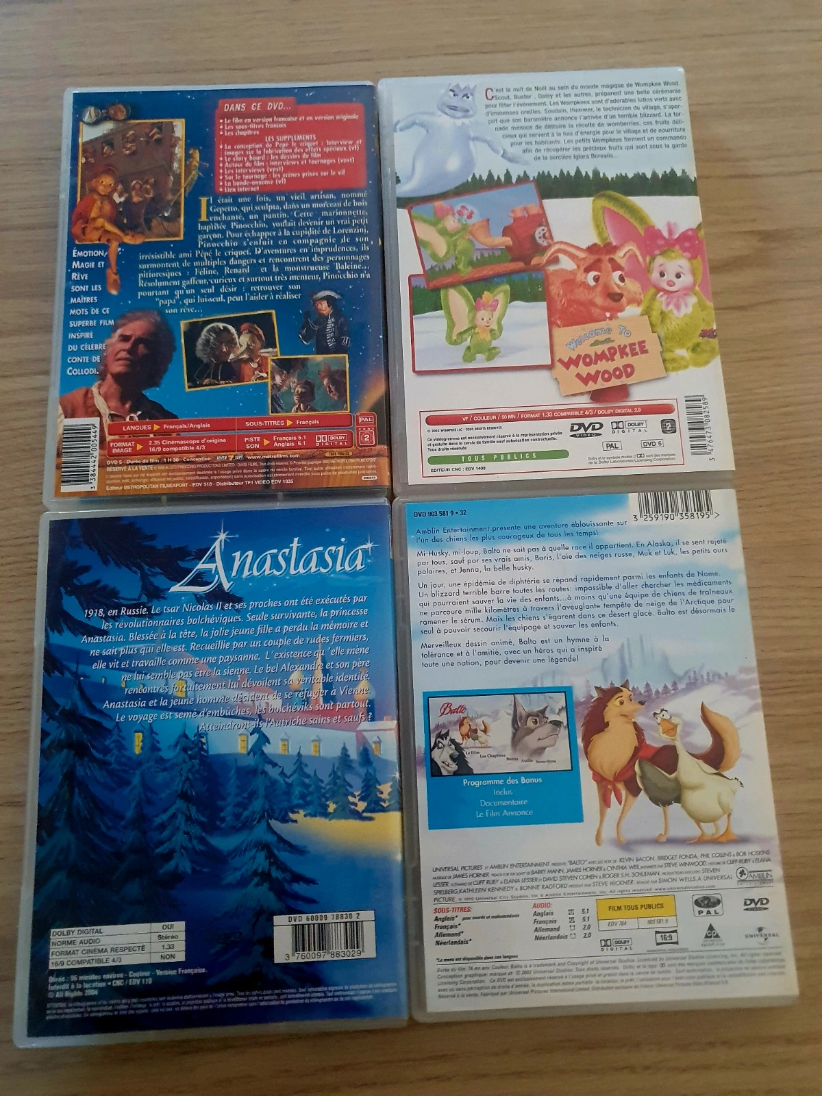 Lot de 4 dvd enfant 2