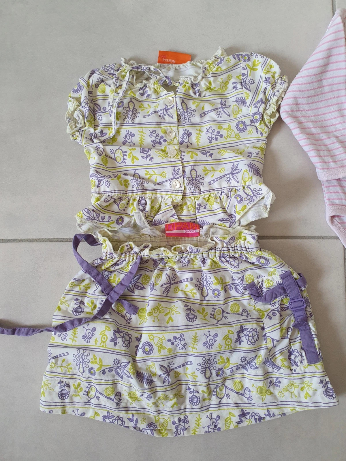 Joli lot vêtements fille 3 mois – Tape à l'œil – taille 1-3 mois / 56 cm 2