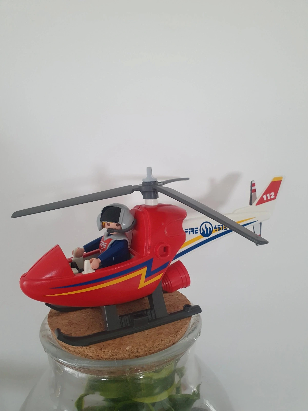 Playmobil hélicoptère pompiers