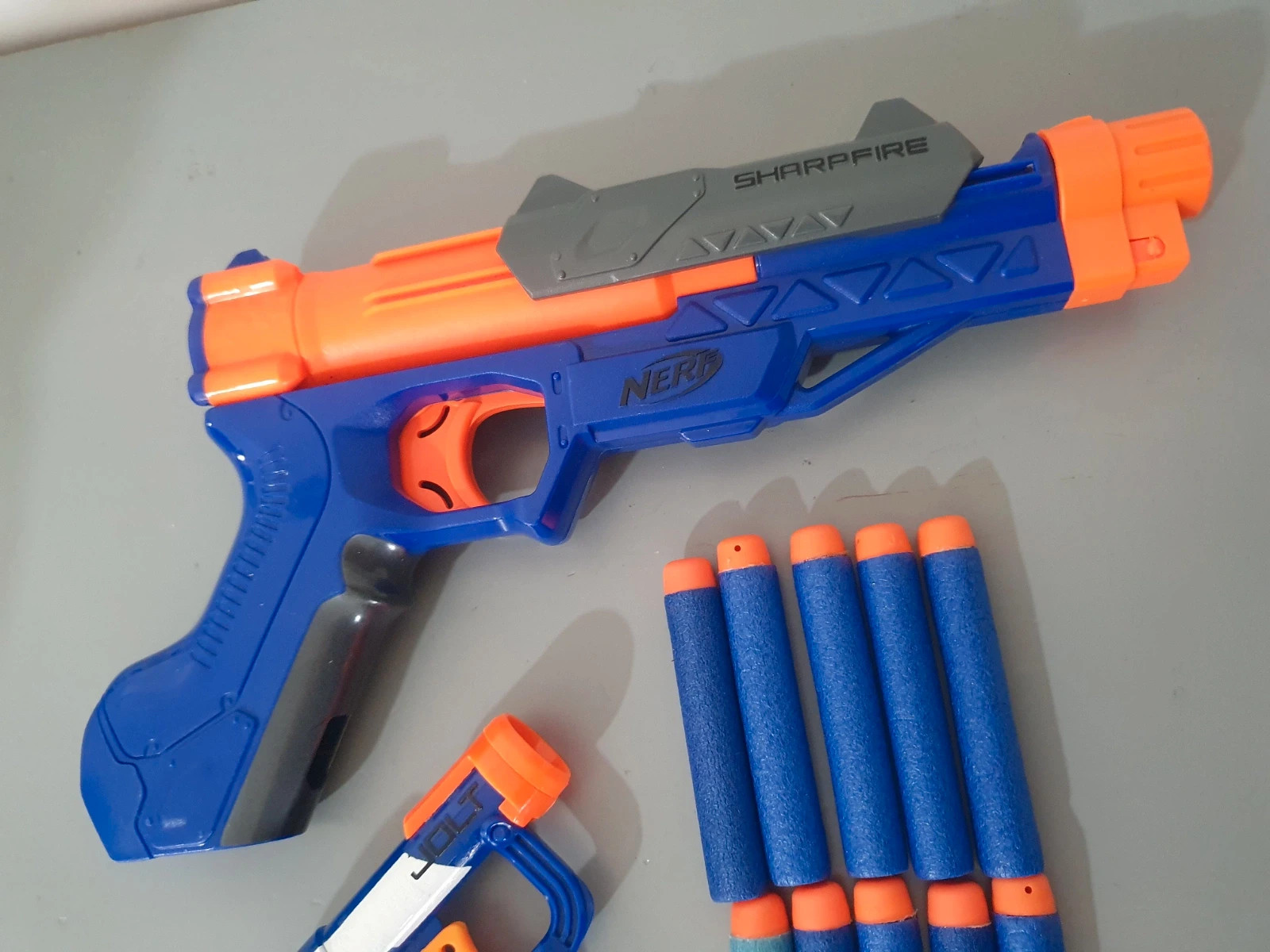 Lot Nerf, N-Strike Élite Jolt Blaster + Sharpfire – NERF – taille Taille unique 3
