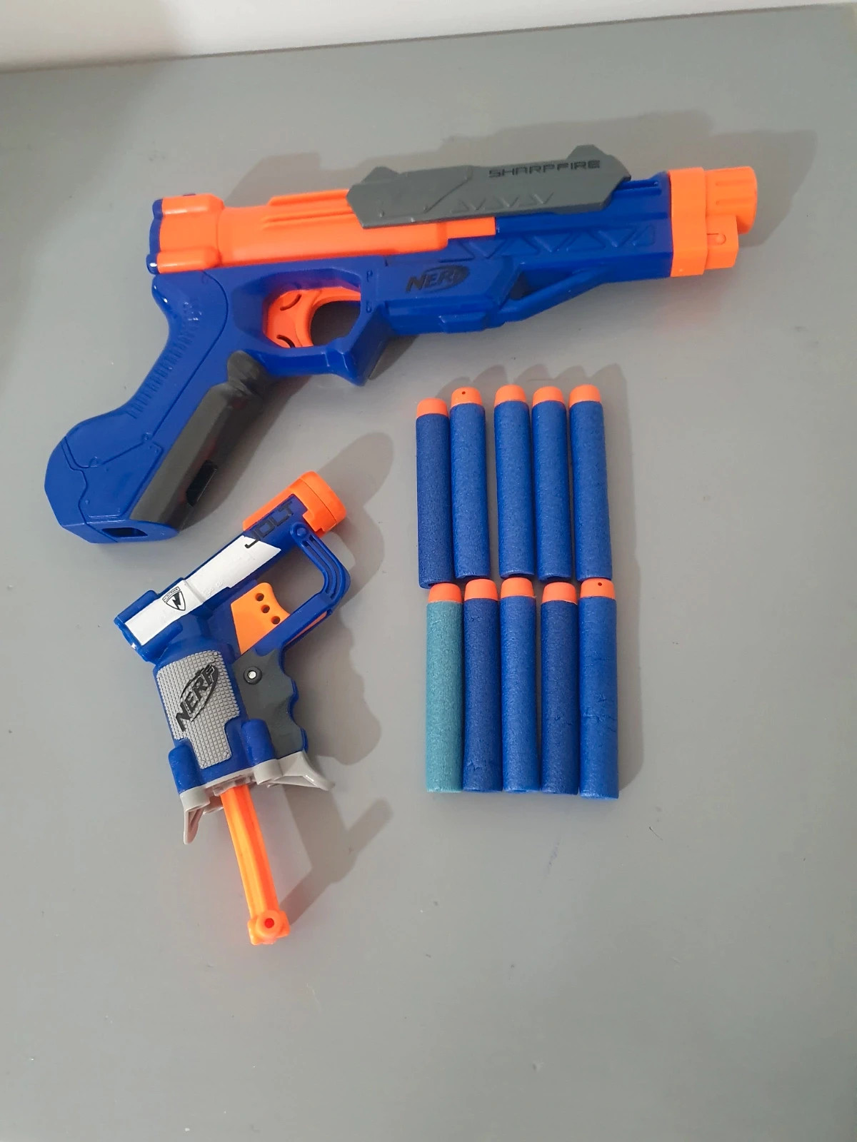 Lot Nerf, N-Strike Élite Jolt Blaster + Sharpfire