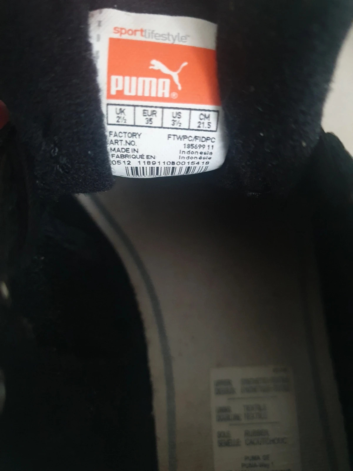 Baskets Puma Xénon, pointure 35 – Puma – taille 35 3