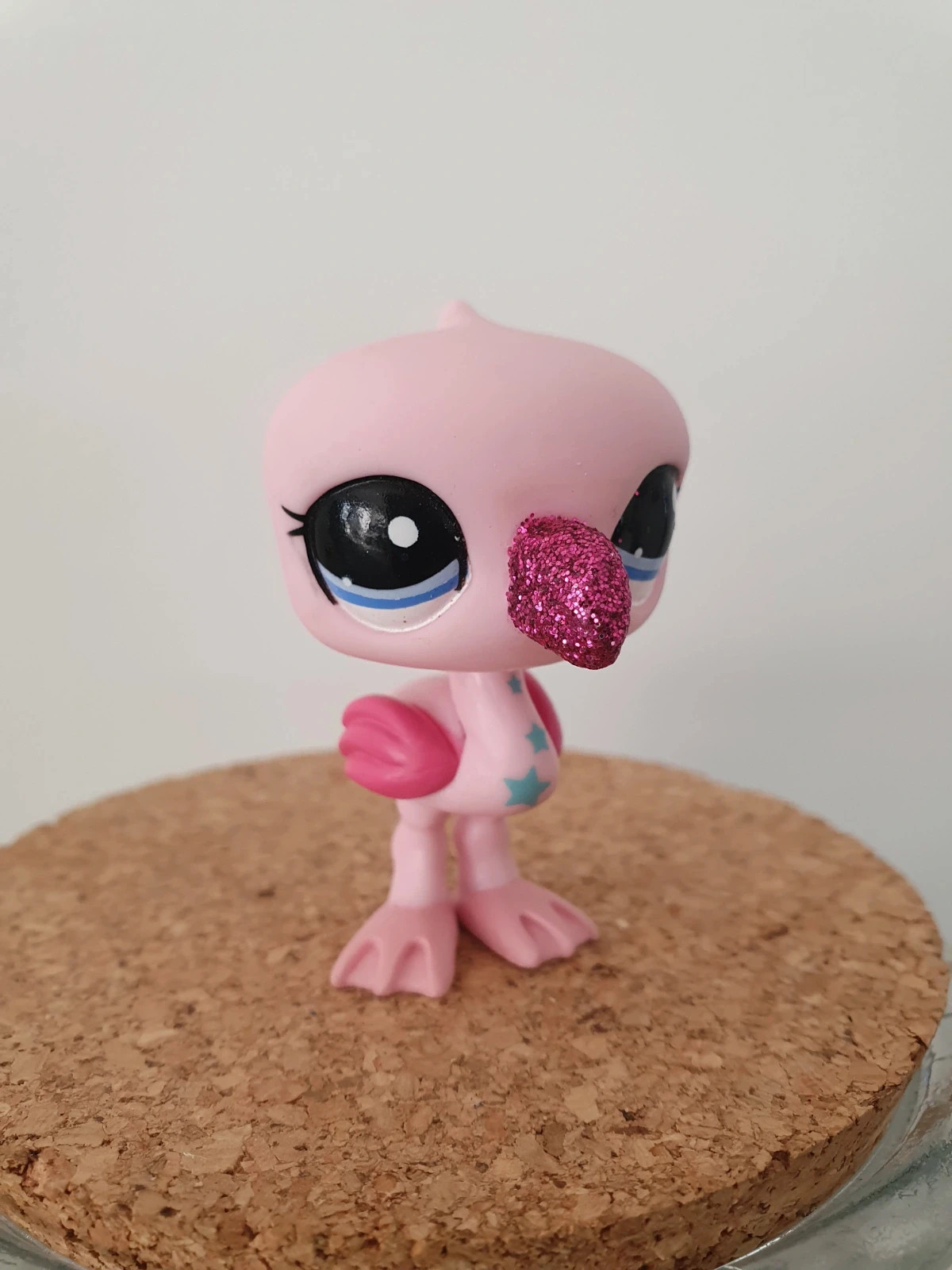 Petshop lps flamand rose paillettes #2263