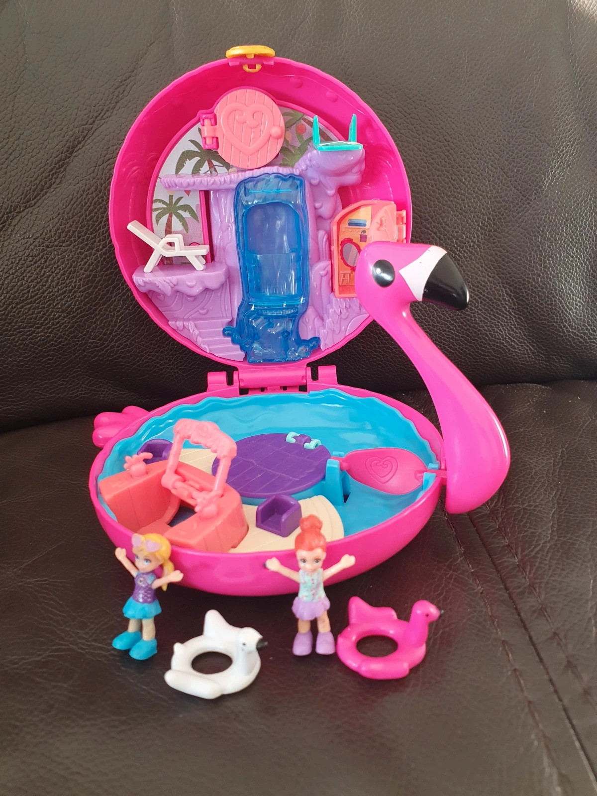 Polly pocket flamant rose et surprise à la plage – Polly Pocket – taille Taille unique 2