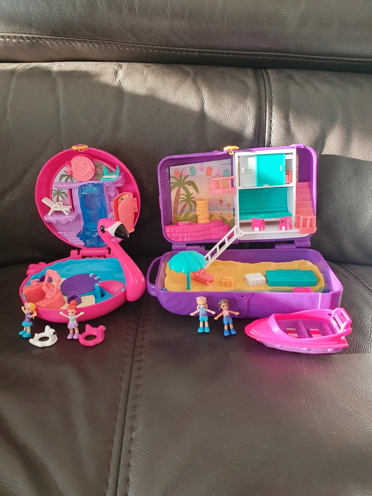 Polly pocket flamant rose et surprise à la plage – Polly Pocket – taille Taille unique 4