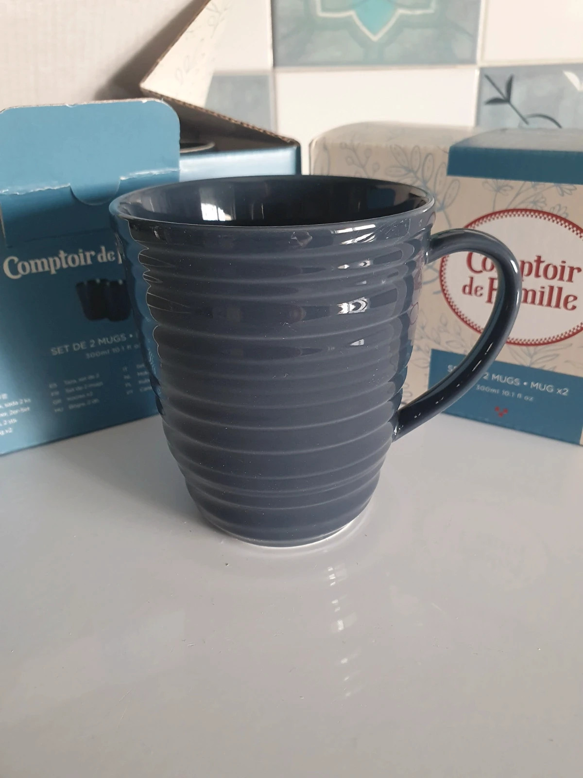 2 sets de 2 mugs Comptoir de famille