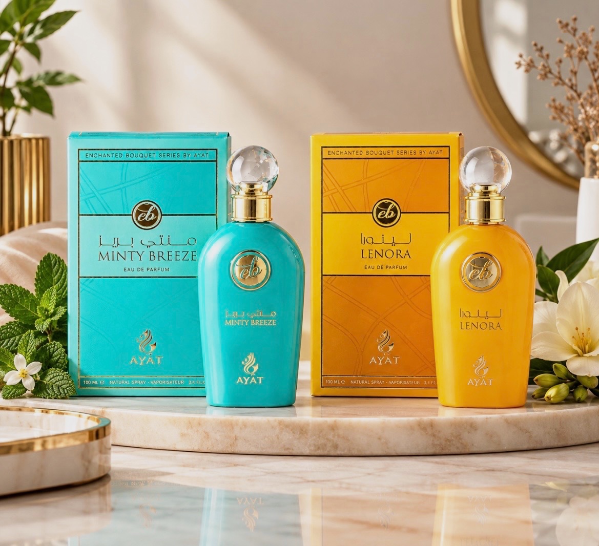 Lot parfums Ayat Minty Breeze et Lenora