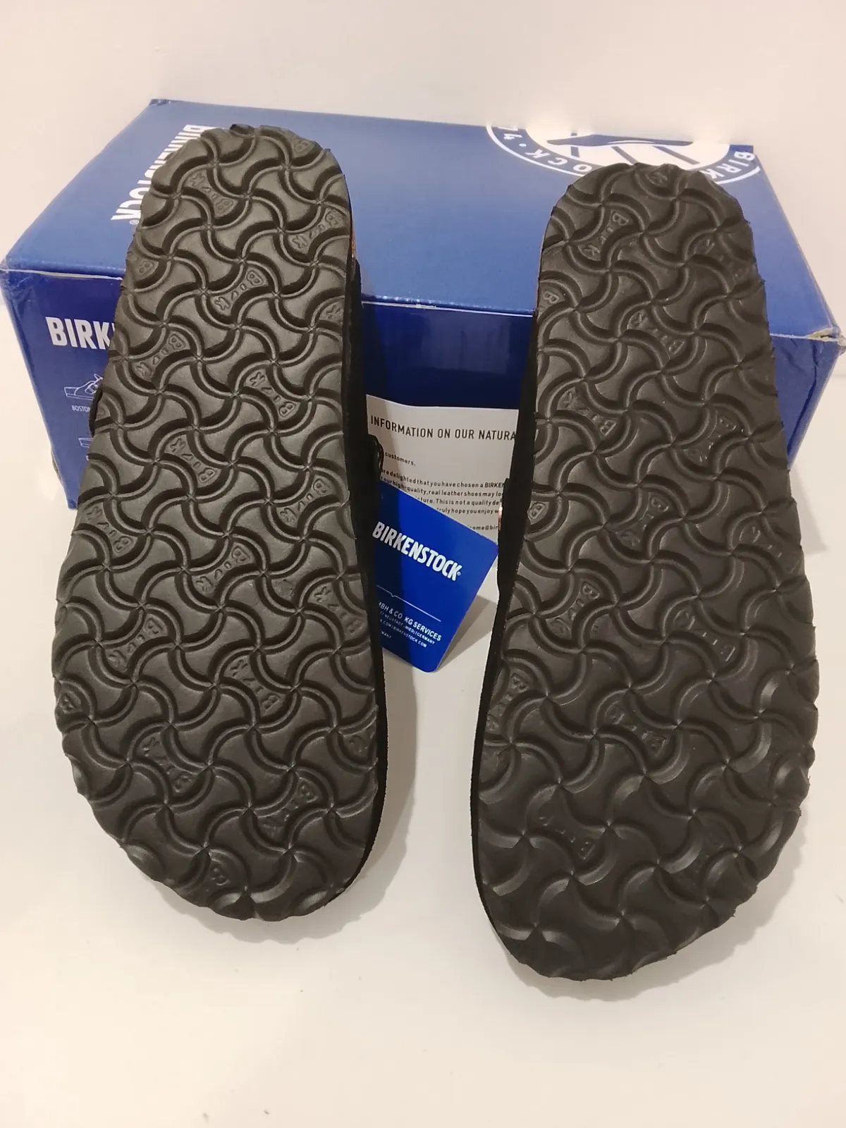 Birkenstock Boston Black Suede Clogs 9