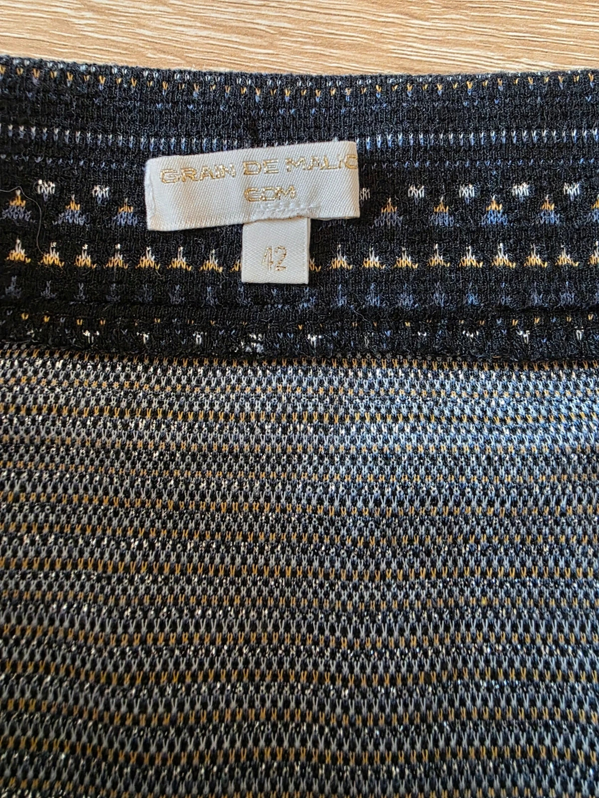 Jupe bleu marine – Grain de Malice – taille XL / 42 / 14 2