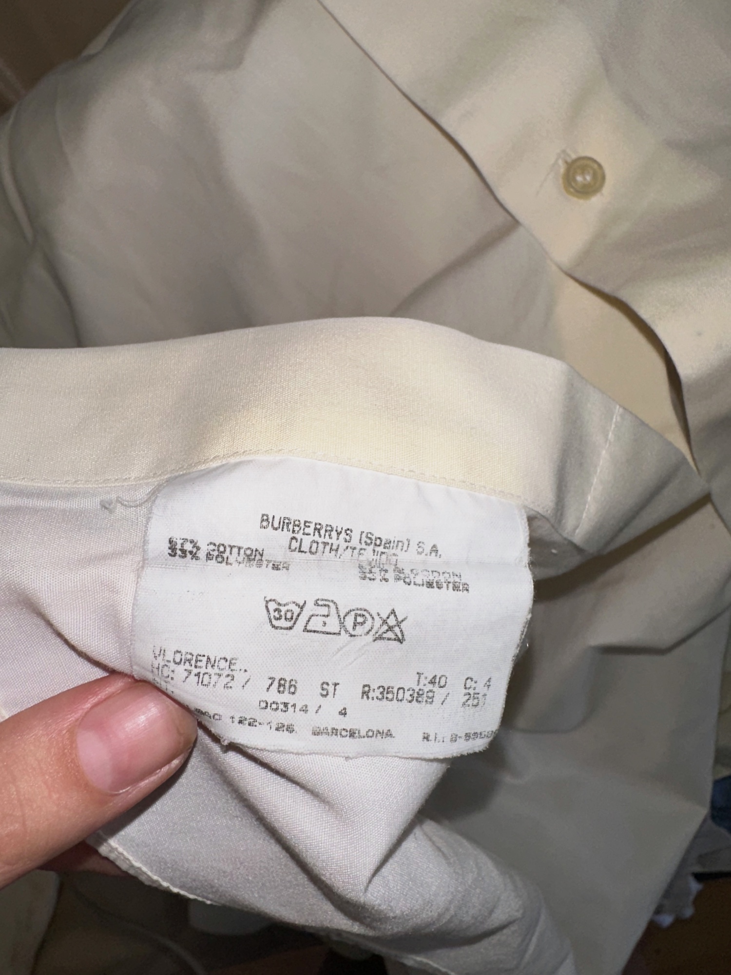 Camisa vintage Burberrys de vestir de manga larga – Burberrys – taille M 2