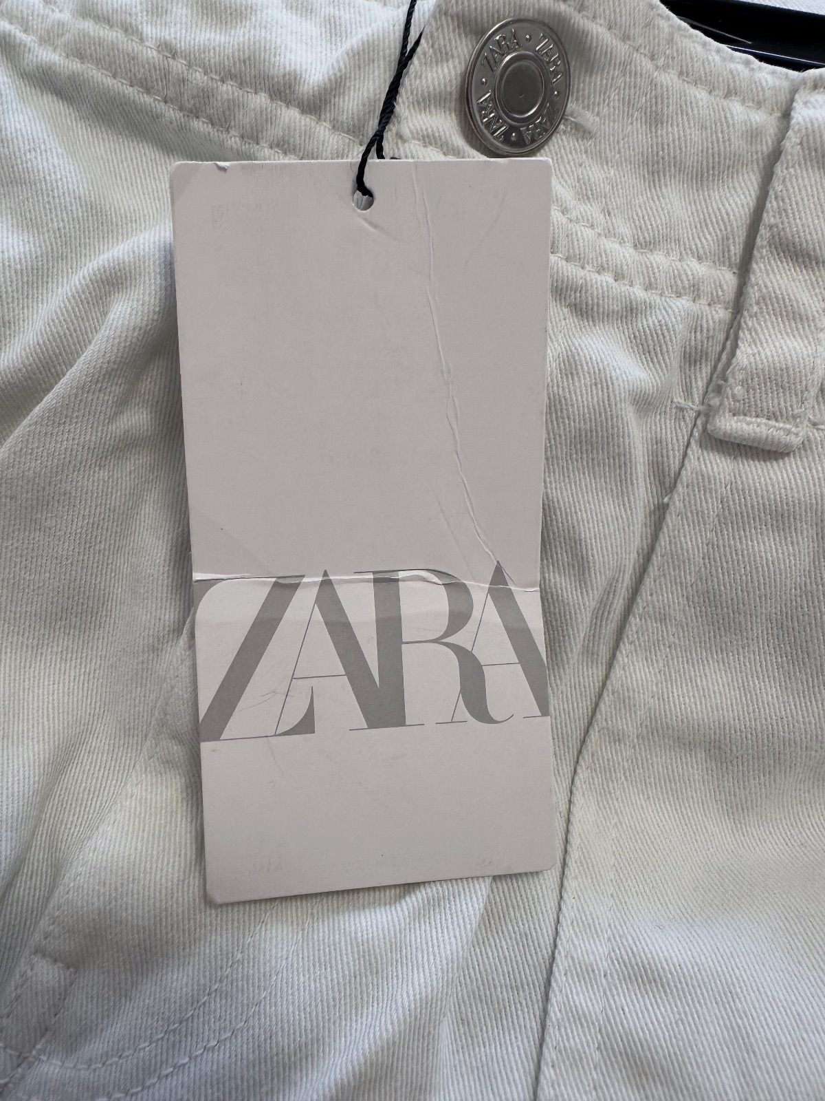 Pantalón cargo de mujer Zara blanco talla 38 – Zara – taille M 3