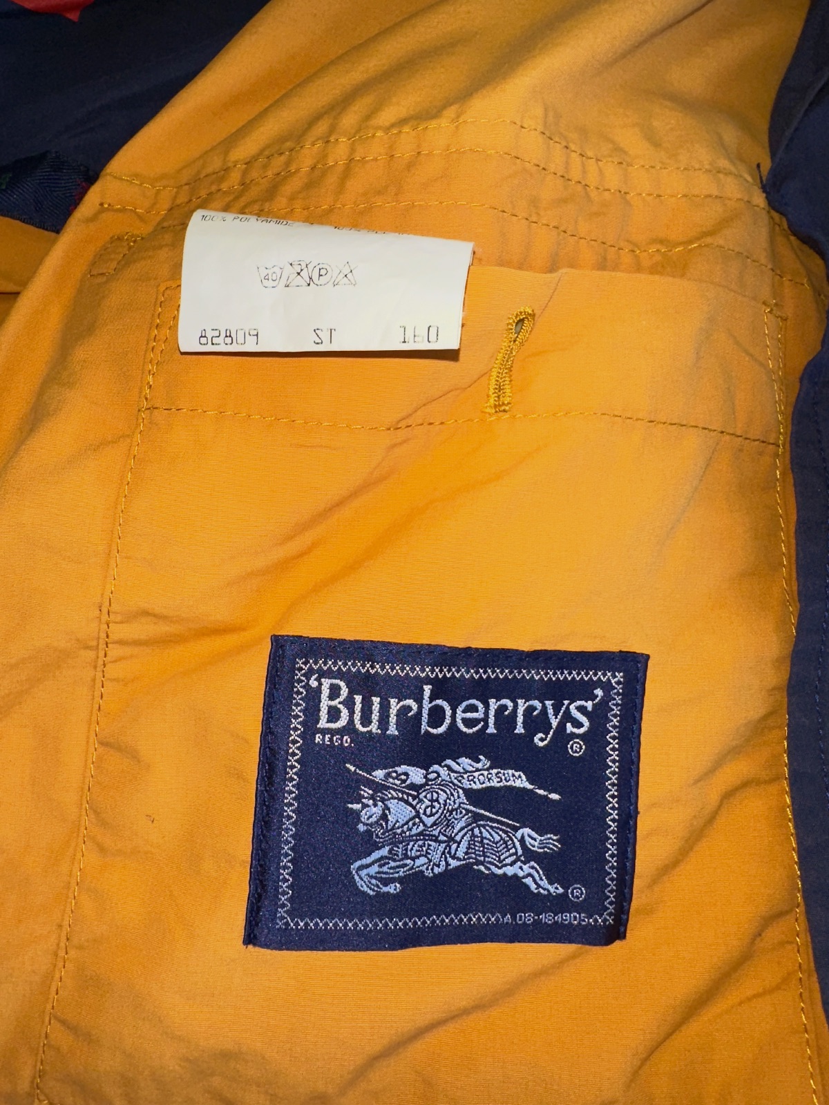 Chaqueta vintage Burberrys Sailing Race Team mostaza – Burberrys – taille L 4