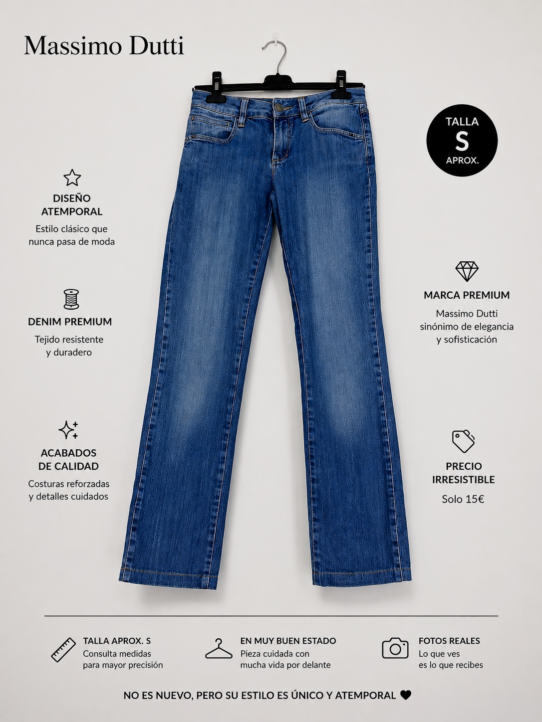 Pantalón vaquero Massimo Dutti talla S