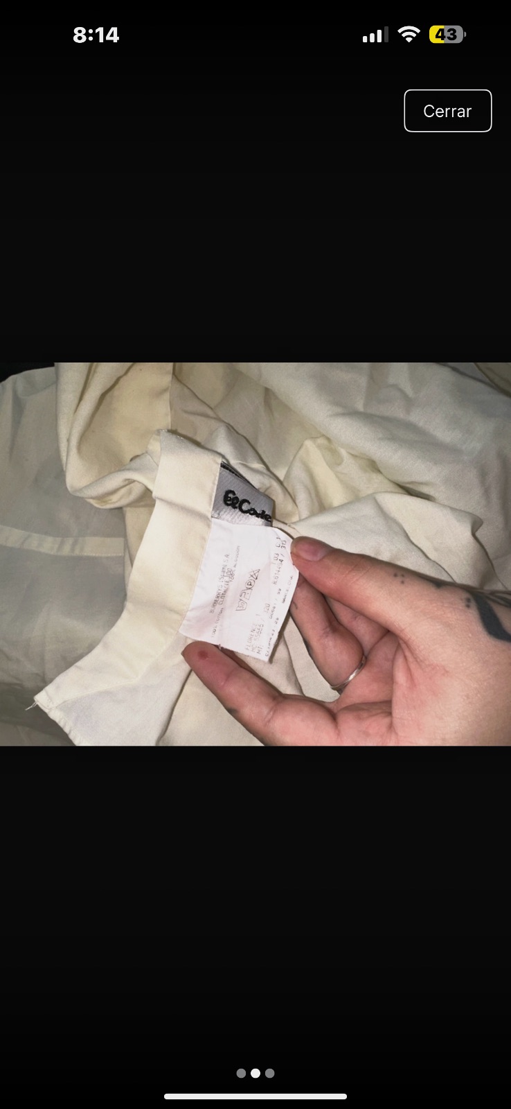 Camisa blanca de manga larga Burberrys – Burberrys – taille S 2