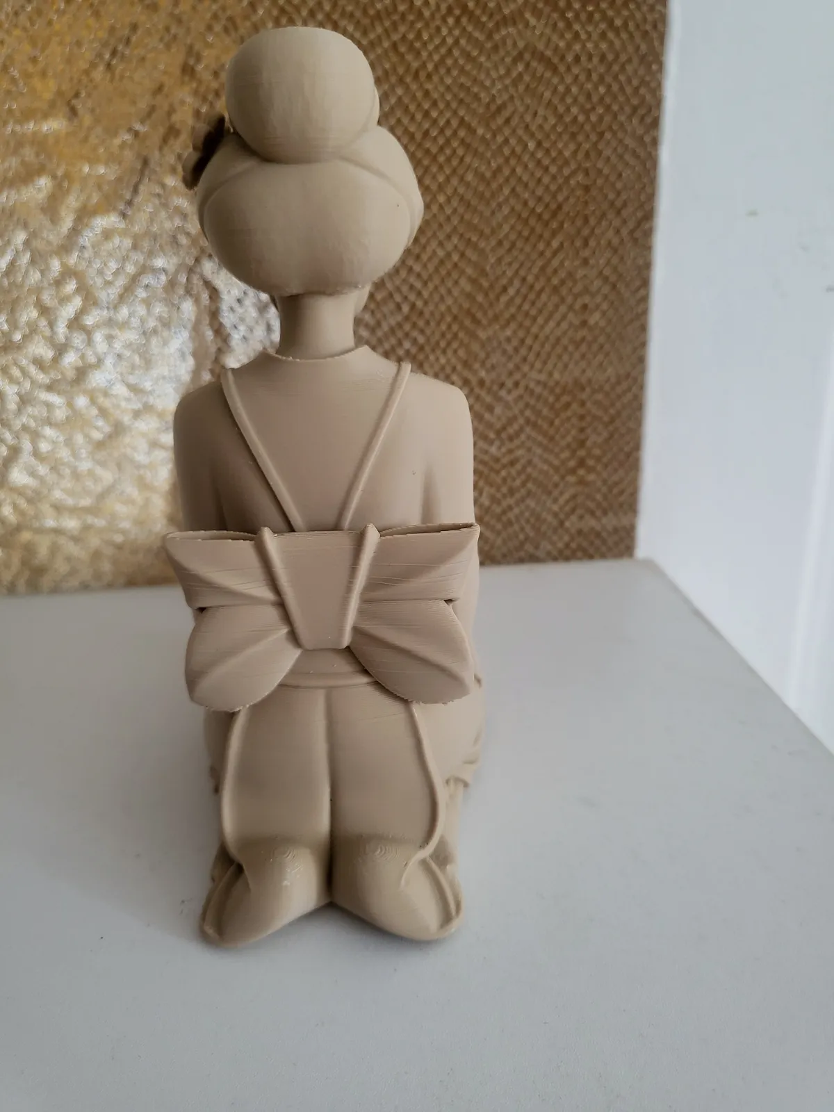 Porte-encens Geisha & Fleur de Lotus – Statue Décorative Style Japonais / Zen – Sans marque 3