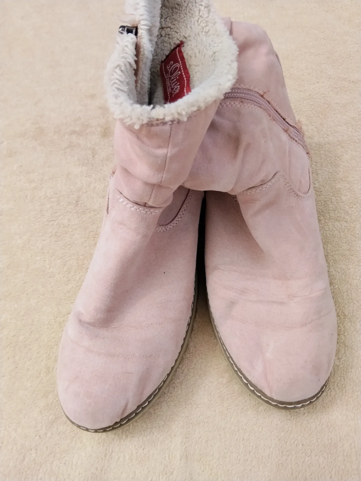 Botines rosas de antelina s.Oliver – s.Oliver – taille S 3
