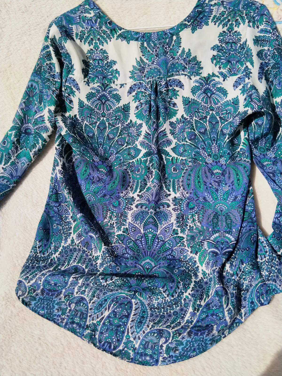 Blusa Zara estampada con cuello en V – Zara – taille S 3