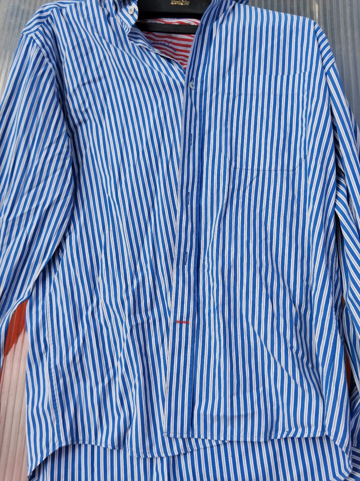 Camisa a rayas azules y blancas de manga larga – Essencial – taille M 2