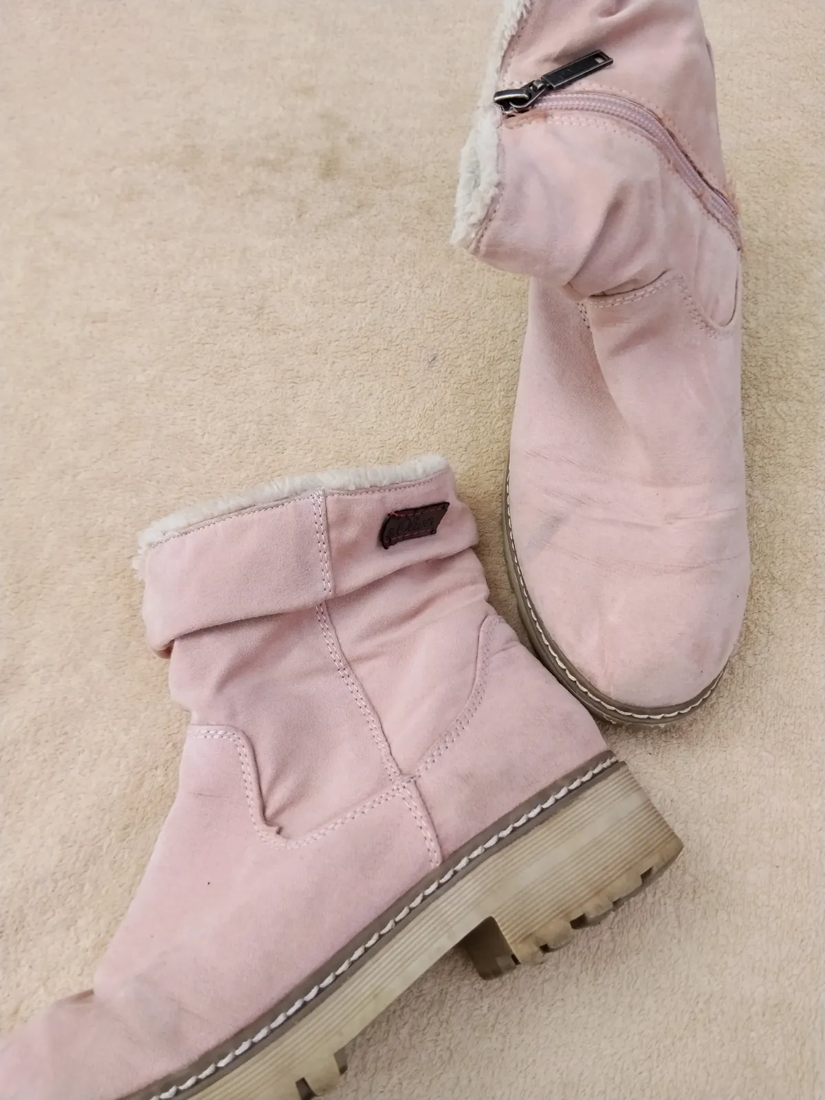 Botines rosas de antelina s.Oliver – s.Oliver – taille S 2