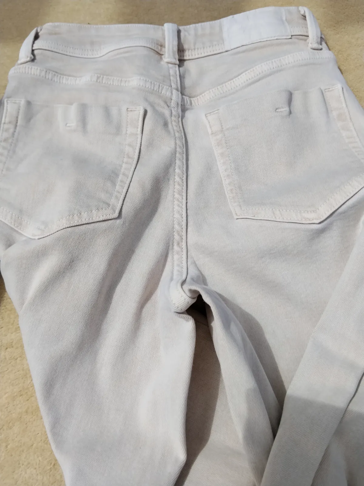 Pantalón vaquero beige Zara – Zara – taille XS 4