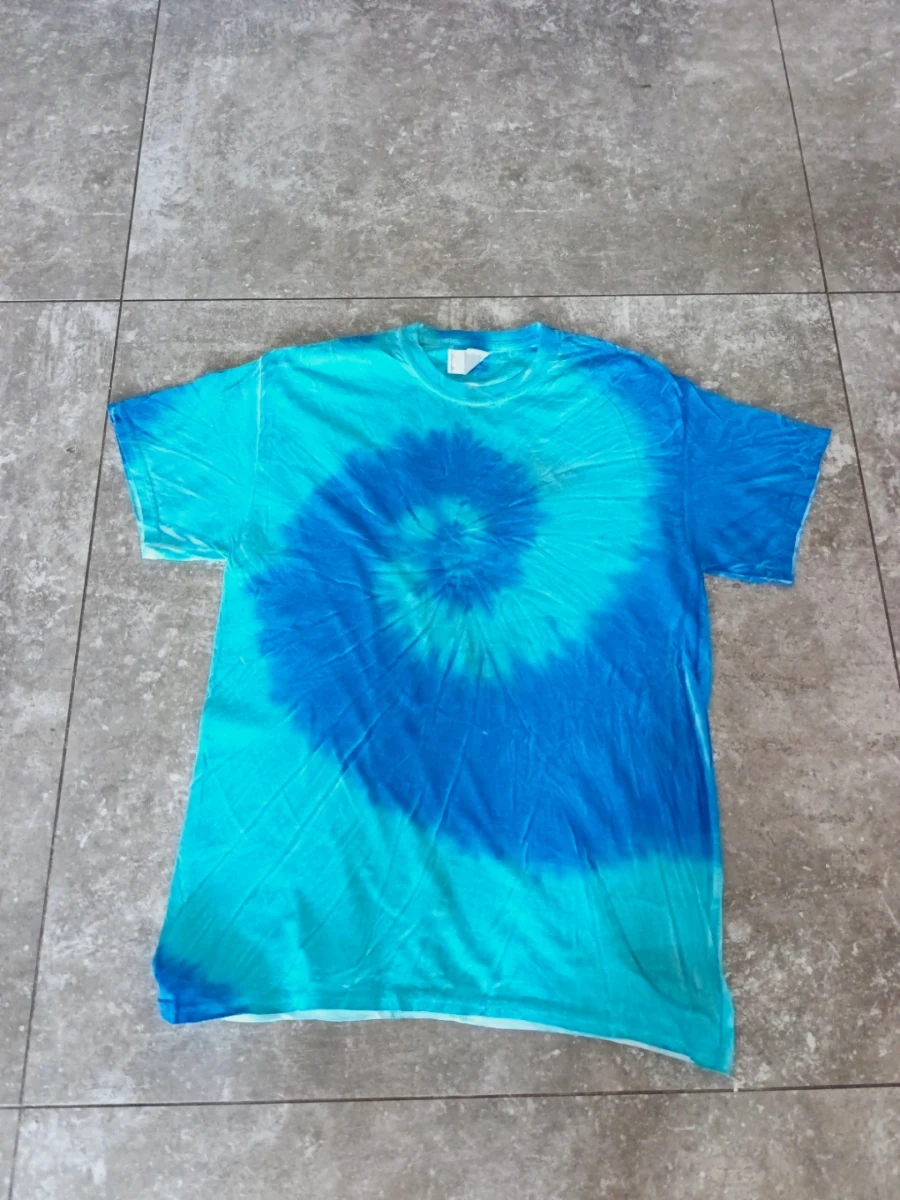 T-shirt tie and dye bleu Gildan taille M