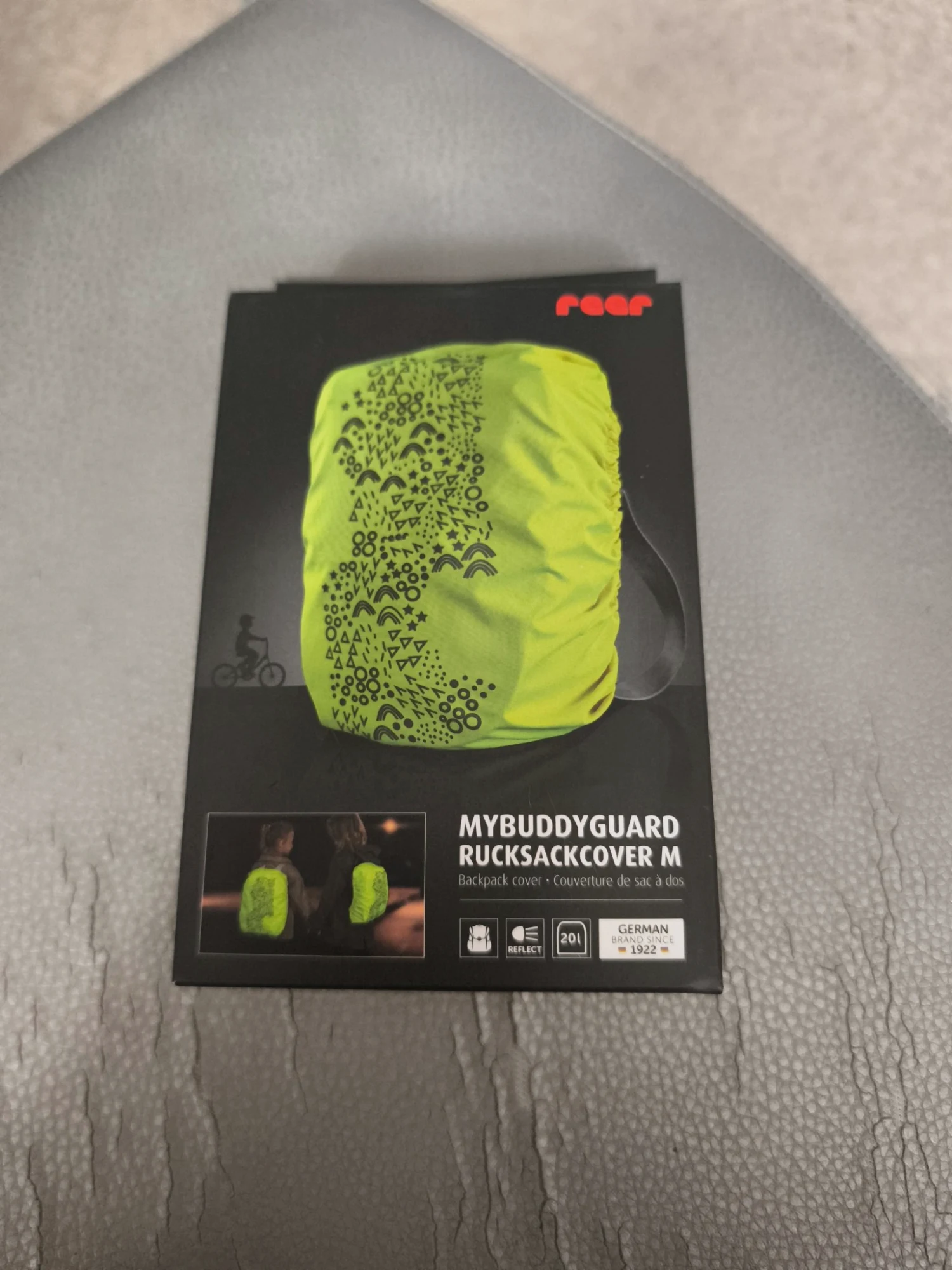 Couvre sac à dos scolaire fluorescent