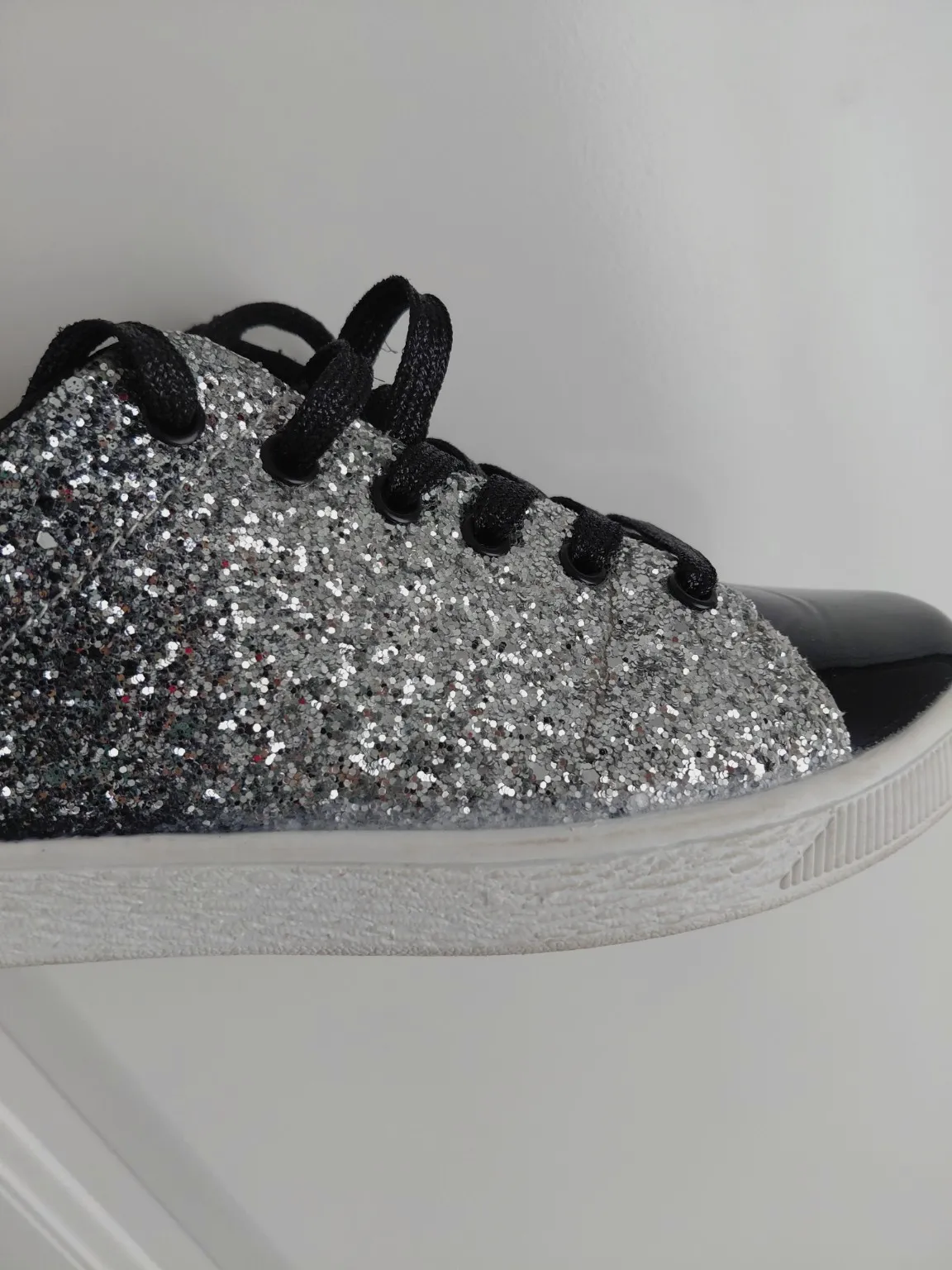 Baskets à paillettes argentées taille 38 – Aucune – taille EU 38 3