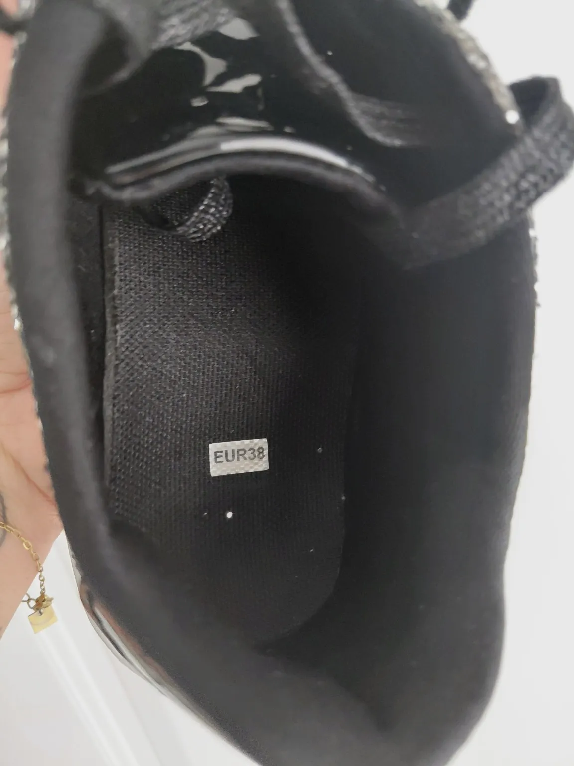 Baskets à paillettes argentées taille 38 – Aucune – taille EU 38 4