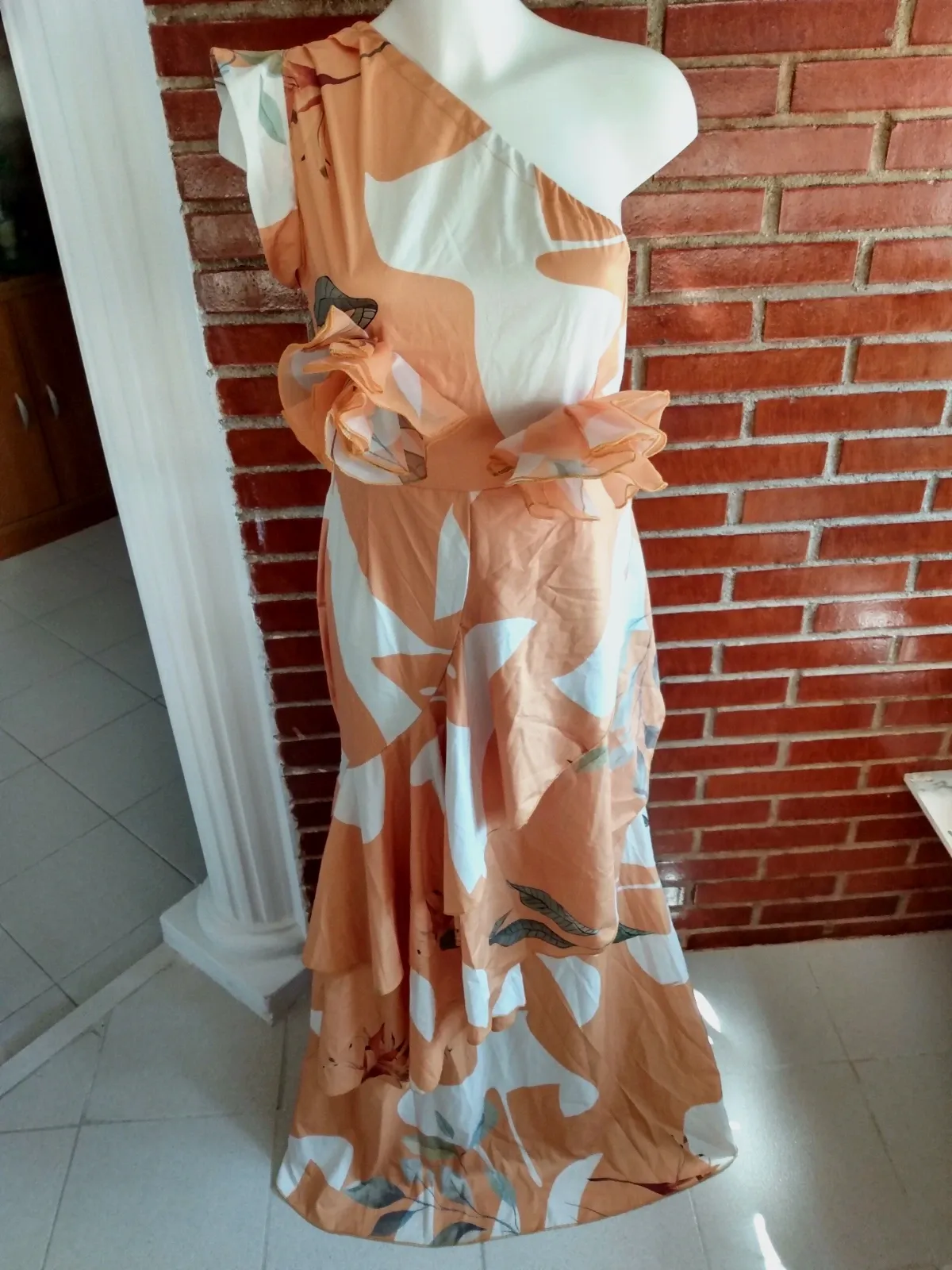 Vestido largo estampado – Local – taille M 2