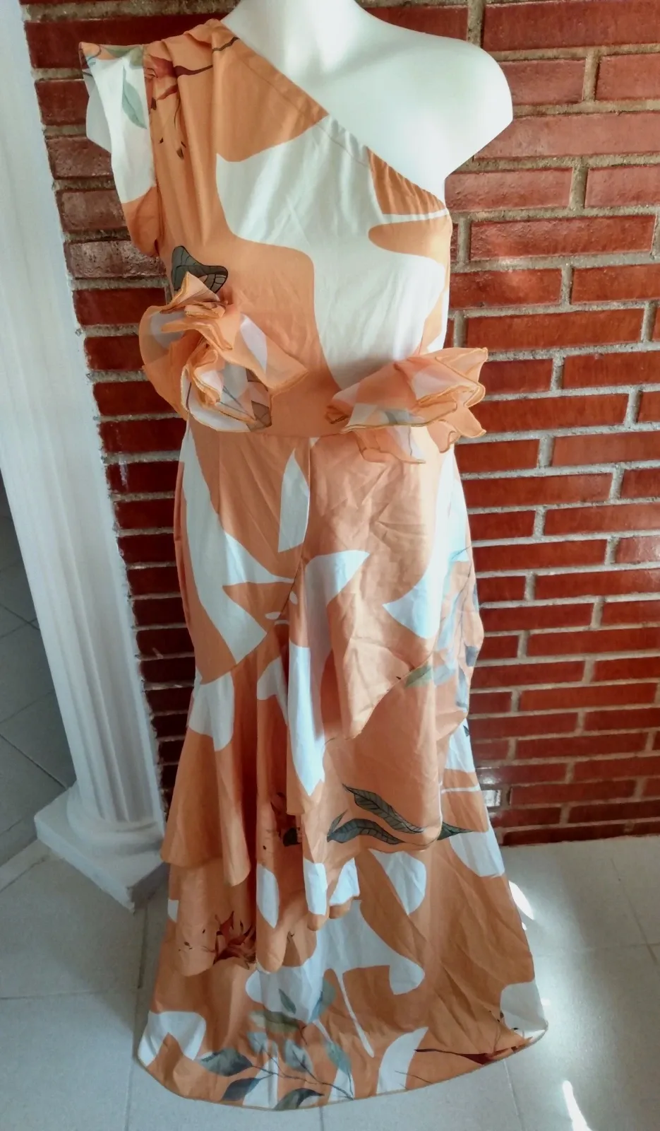 Vestido largo estampado – Local – taille M 3