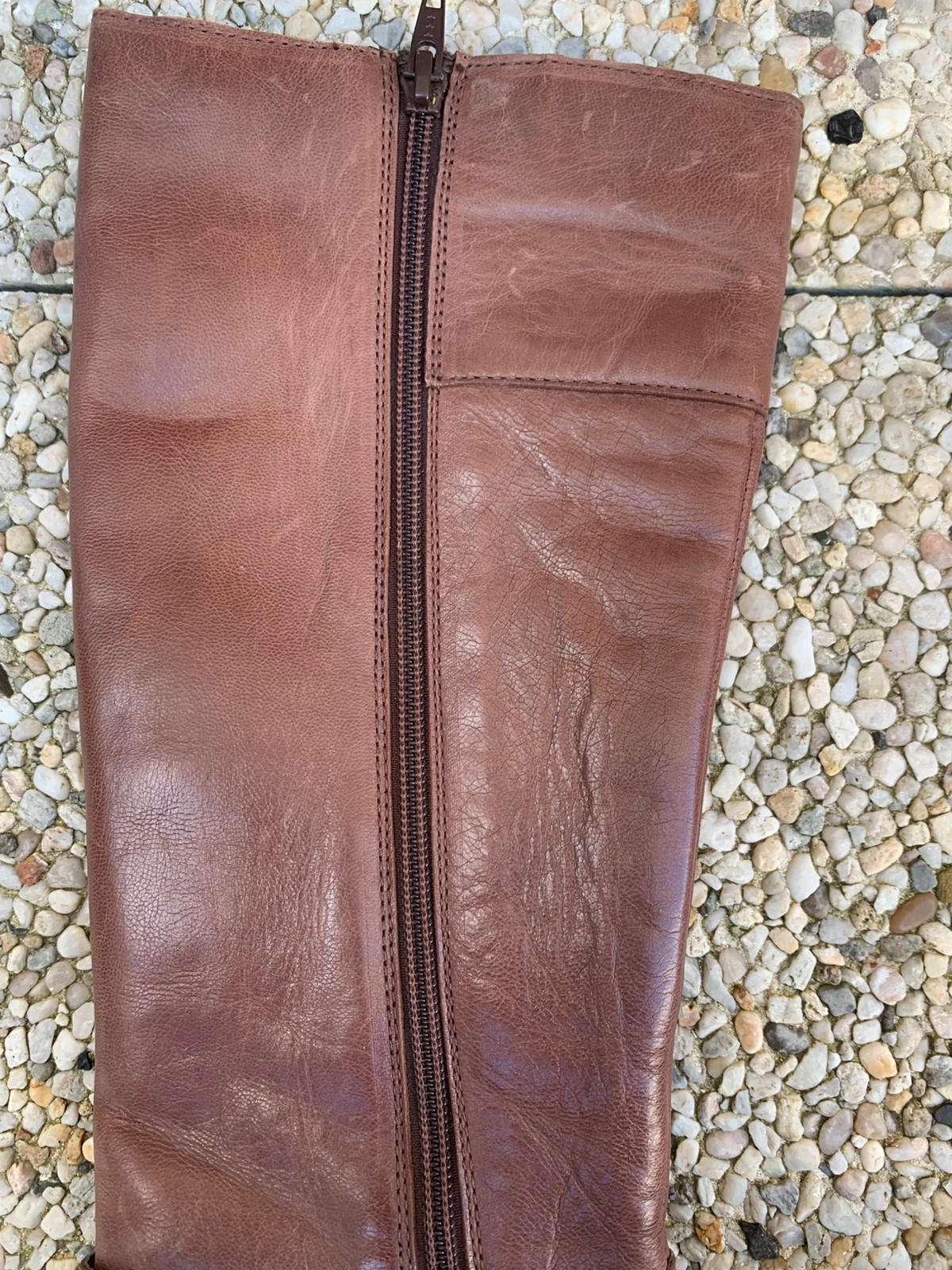 🤎 IXOO – Bottes hautes marron en cuir – T. 36 – IXOO – taille 36 5