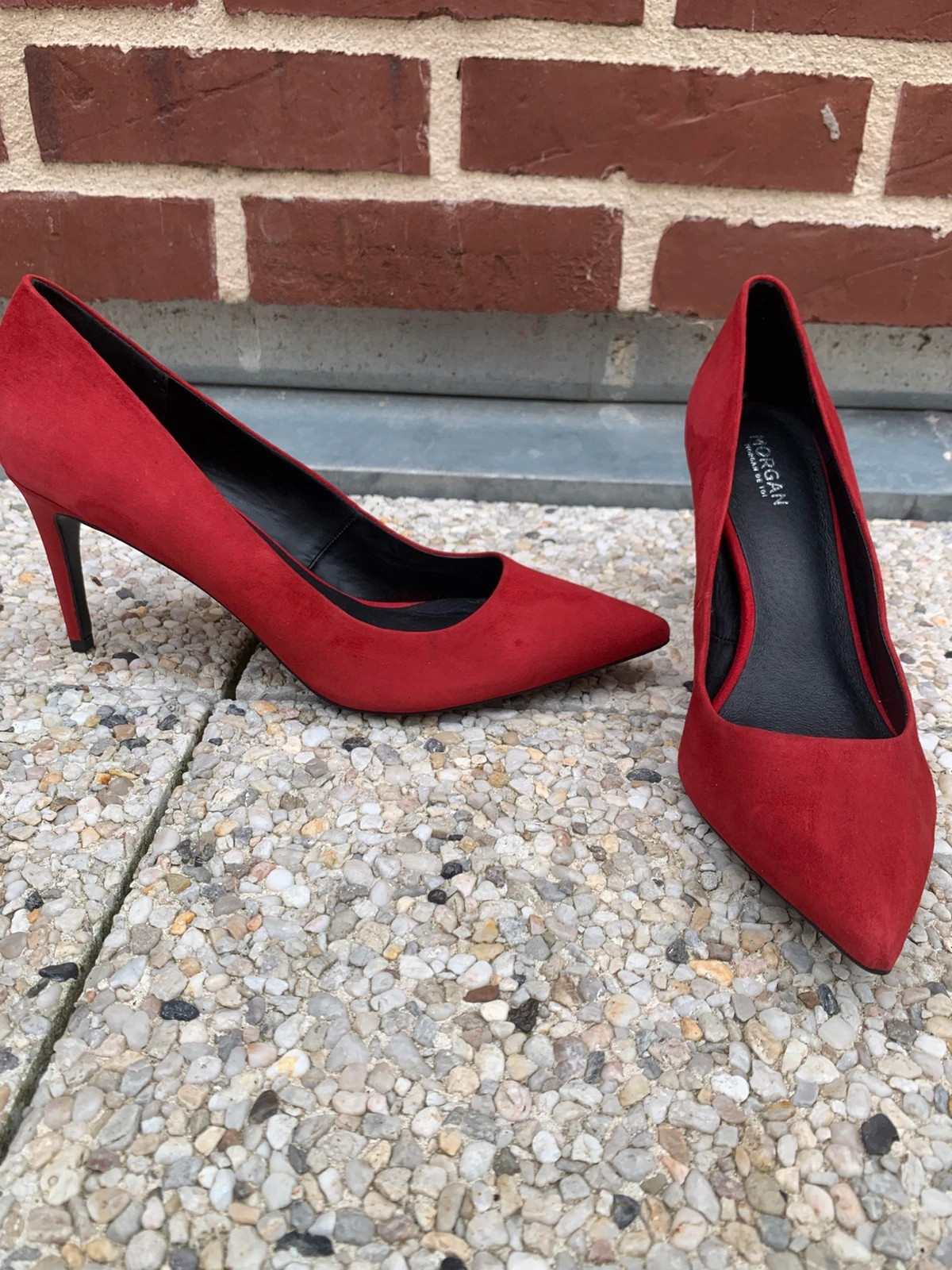 Morgan – Escarpins rouges à talons aiguilles – T. 40 – Morgan – taille 40 2