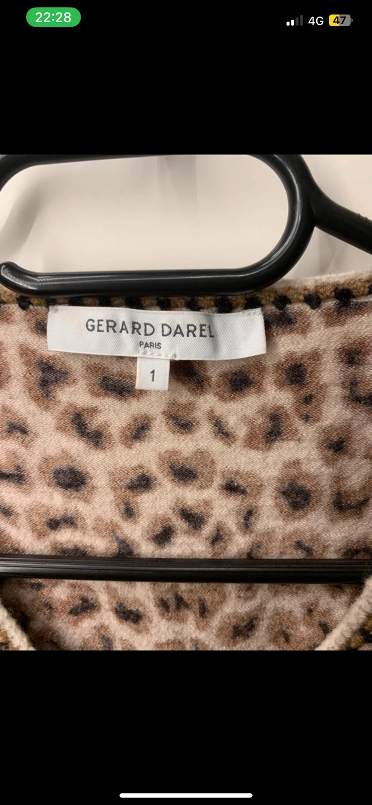🐆 Pull Gérard Darel léopard 100 % laine mérinos taille 34 – Gerard Darel – taille XS / 34 / 6 2