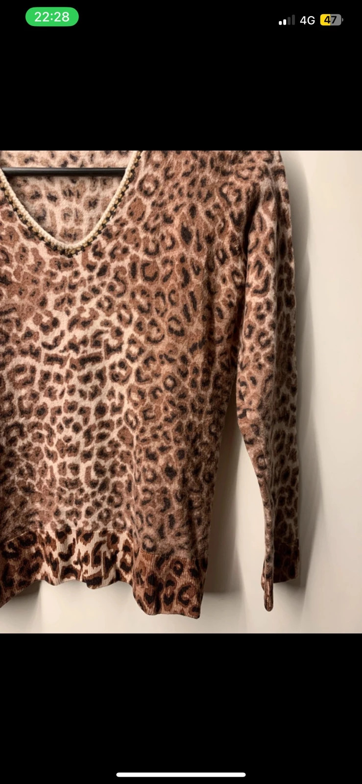 🐆 Pull Gérard Darel léopard 100 % laine mérinos taille 34 – Gerard Darel – taille XS / 34 / 6 5