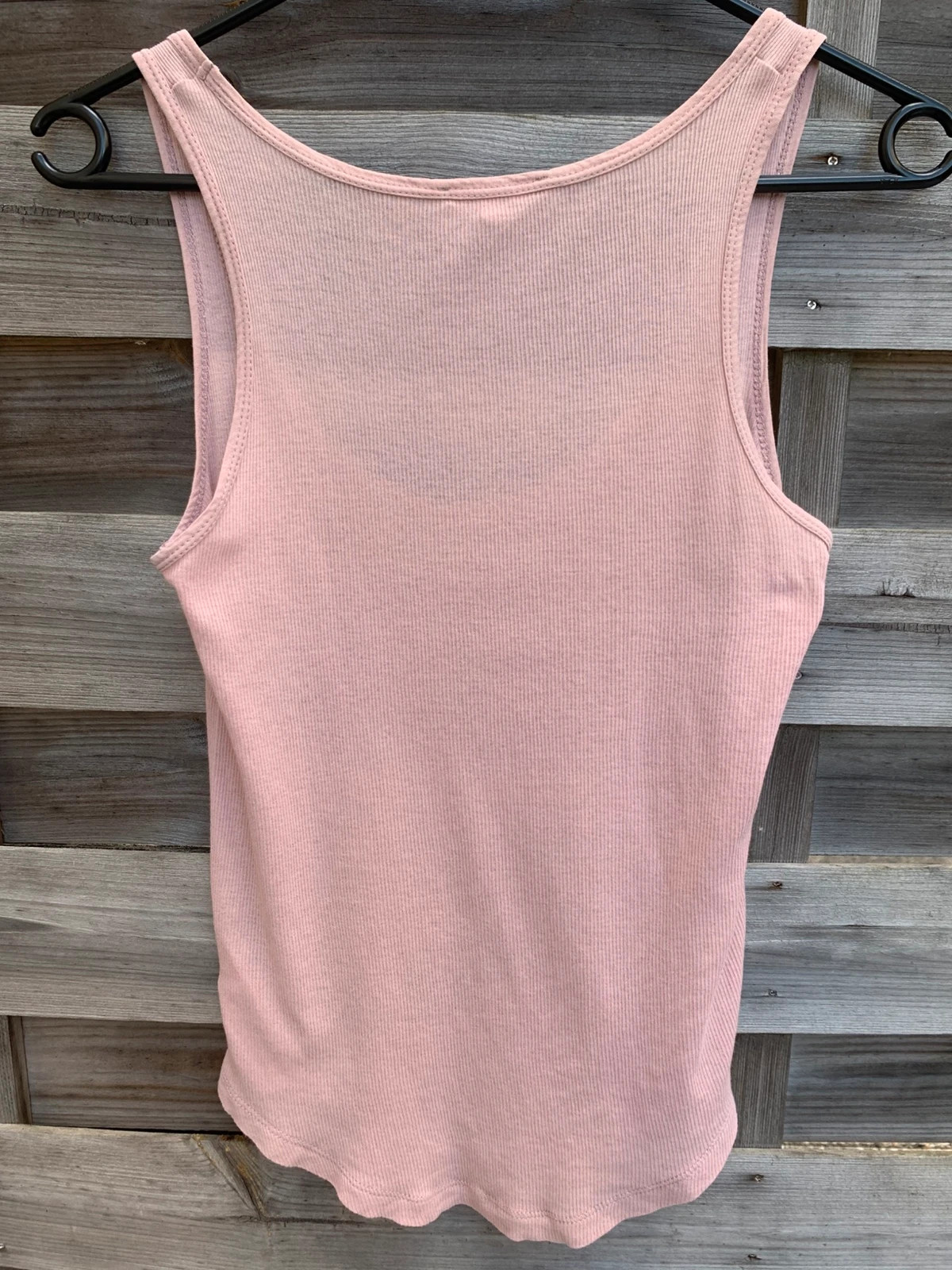 💗 Massimo Dutti – Débardeur rose poudré côtelé – S – Massimo Dutti – taille S / 36 / 8 5