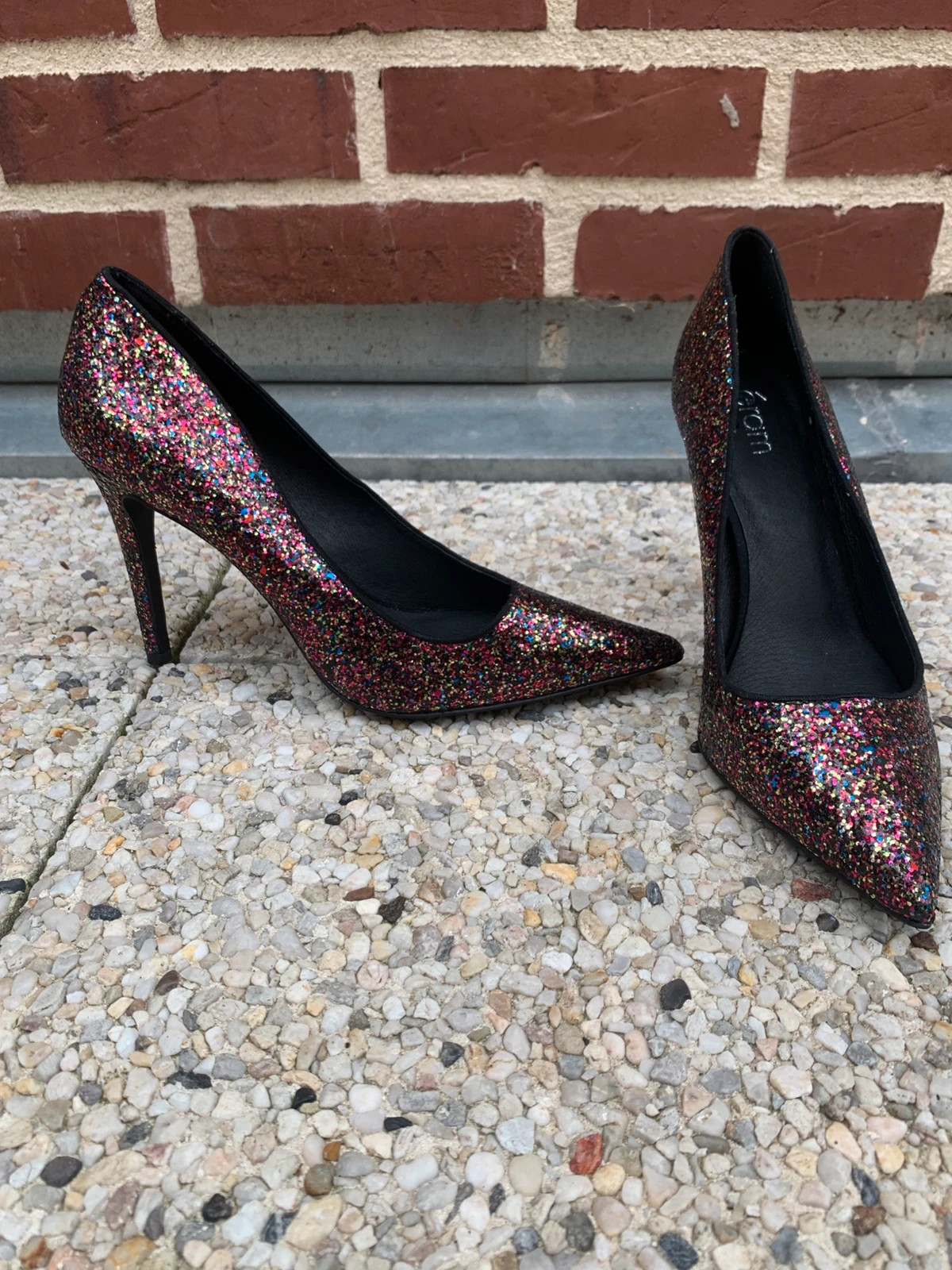 Escarpins ERAM pailletés multicolores – T.41 – talons hauts – éram – taille 41 3