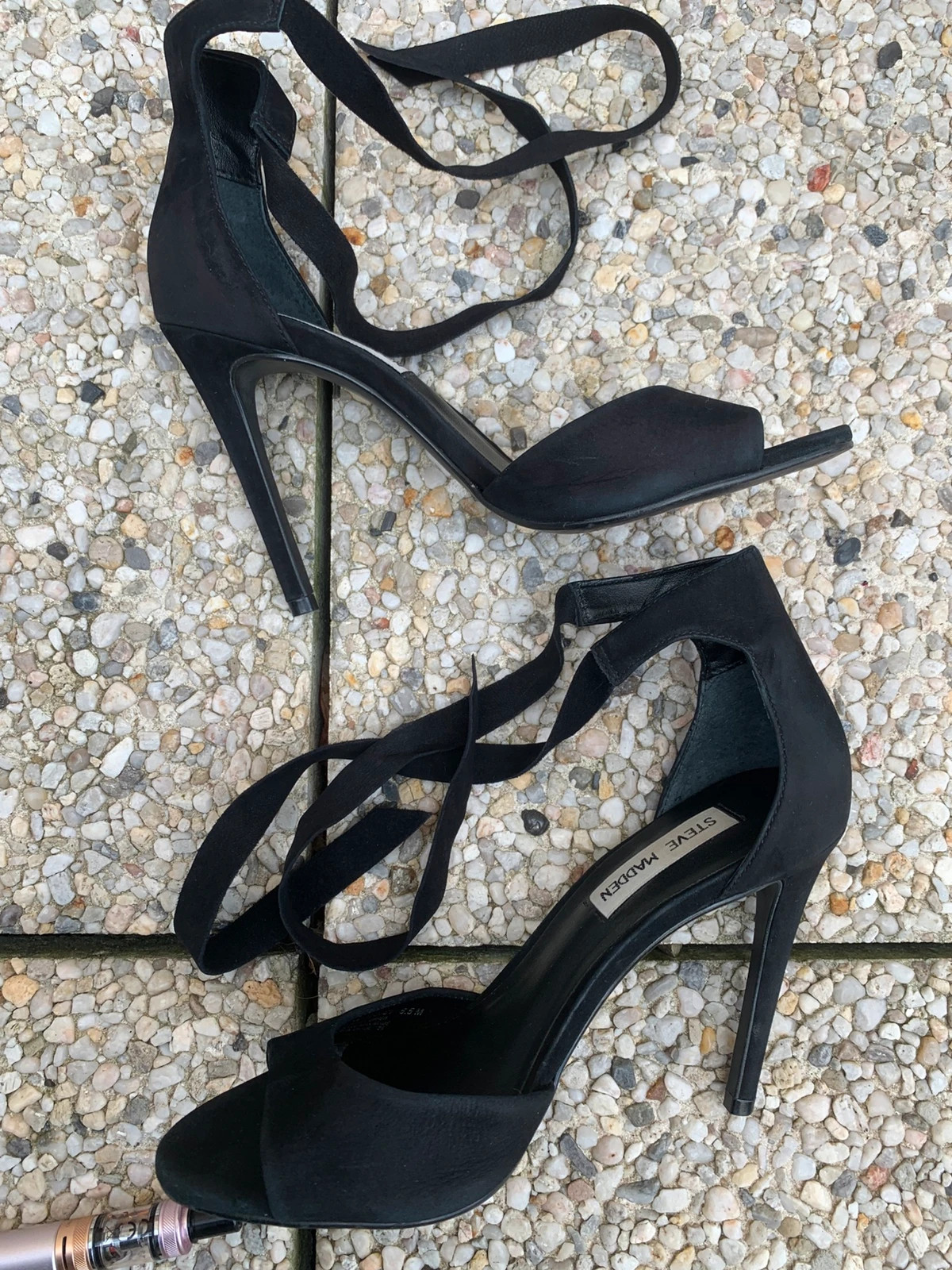 Steve Madden WITTY – Sandales noires à talons hauts – 5.5 US – cuir – Steve Madden – taille 35 4