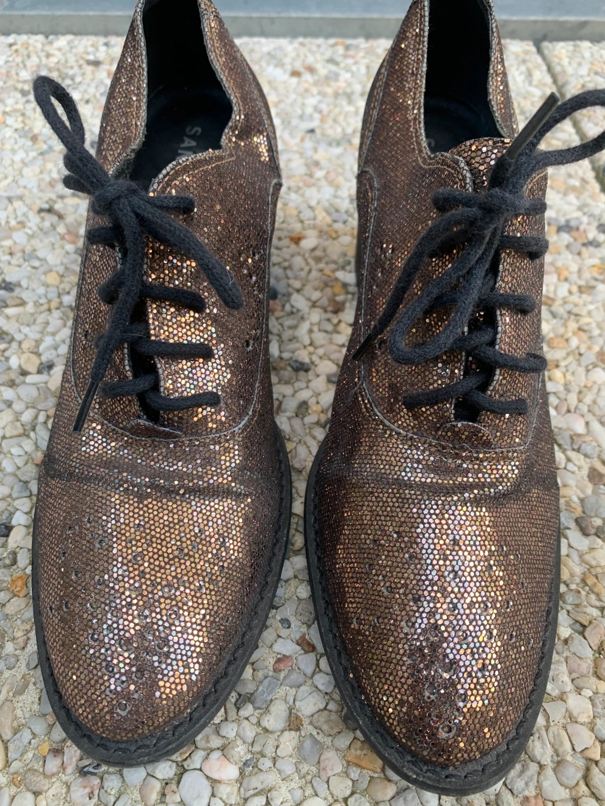 🤎 San marina– Chaussures à talons derbies marron cuivré – T. 39 – San Marina – taille 39 2