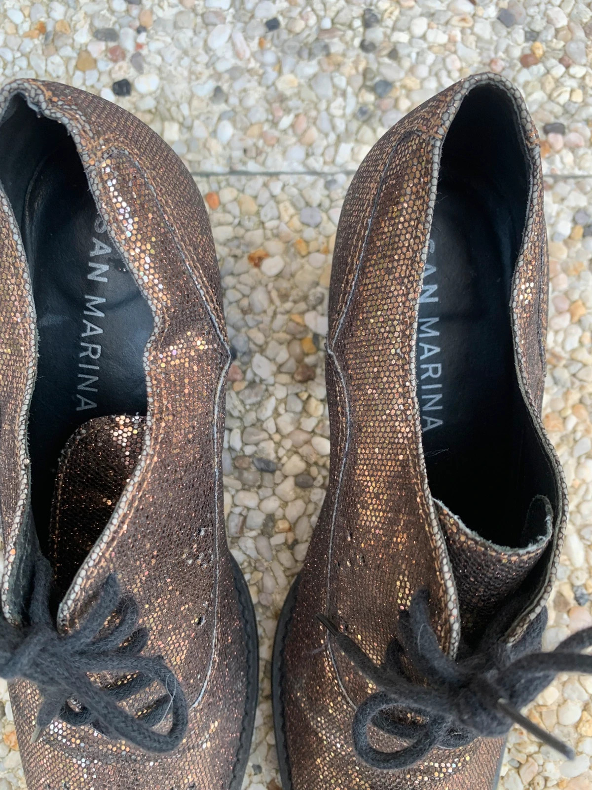 🤎 San marina– Chaussures à talons derbies marron cuivré – T. 39 – San Marina – taille 39 3