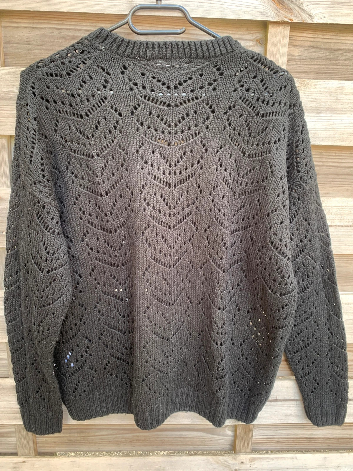 Pull noir ajouré à motifs – La City – T. S – La City – taille S / 36 / 8 5