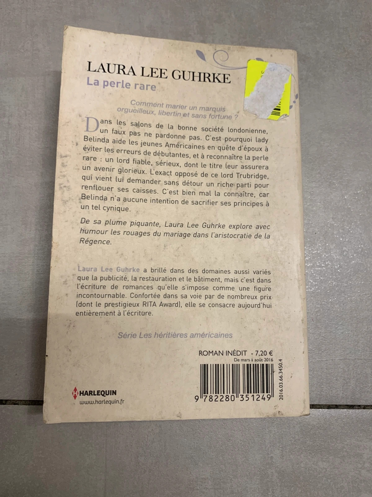 Livre La perle rare – Laura Lee Guhrke – Harlequin Victoria 2