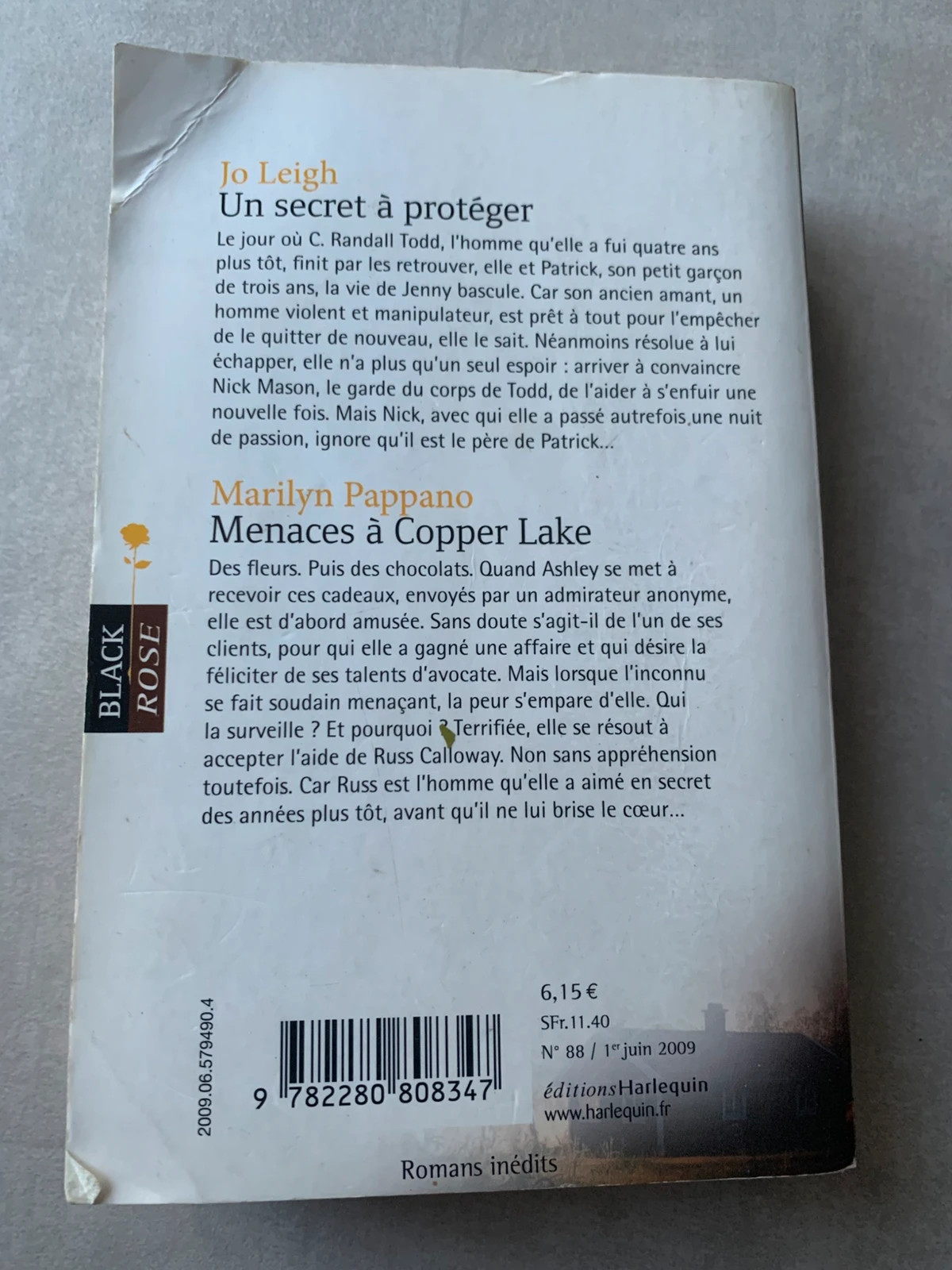 Livre Un secret à protéger / Menaces à Copper Lake – Harlequin 2